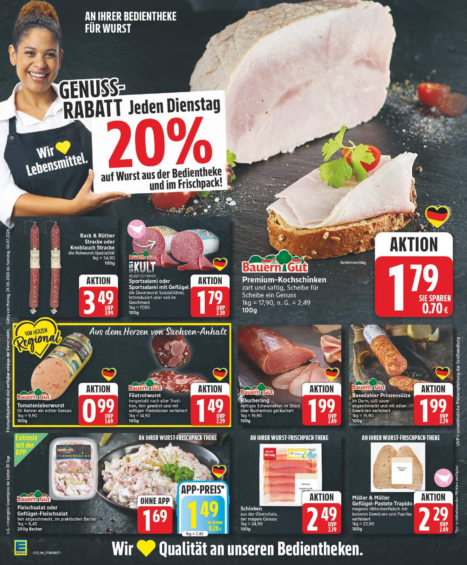Edeka Prospekt ab Montag - Sachsen-Anhalt Seite 6