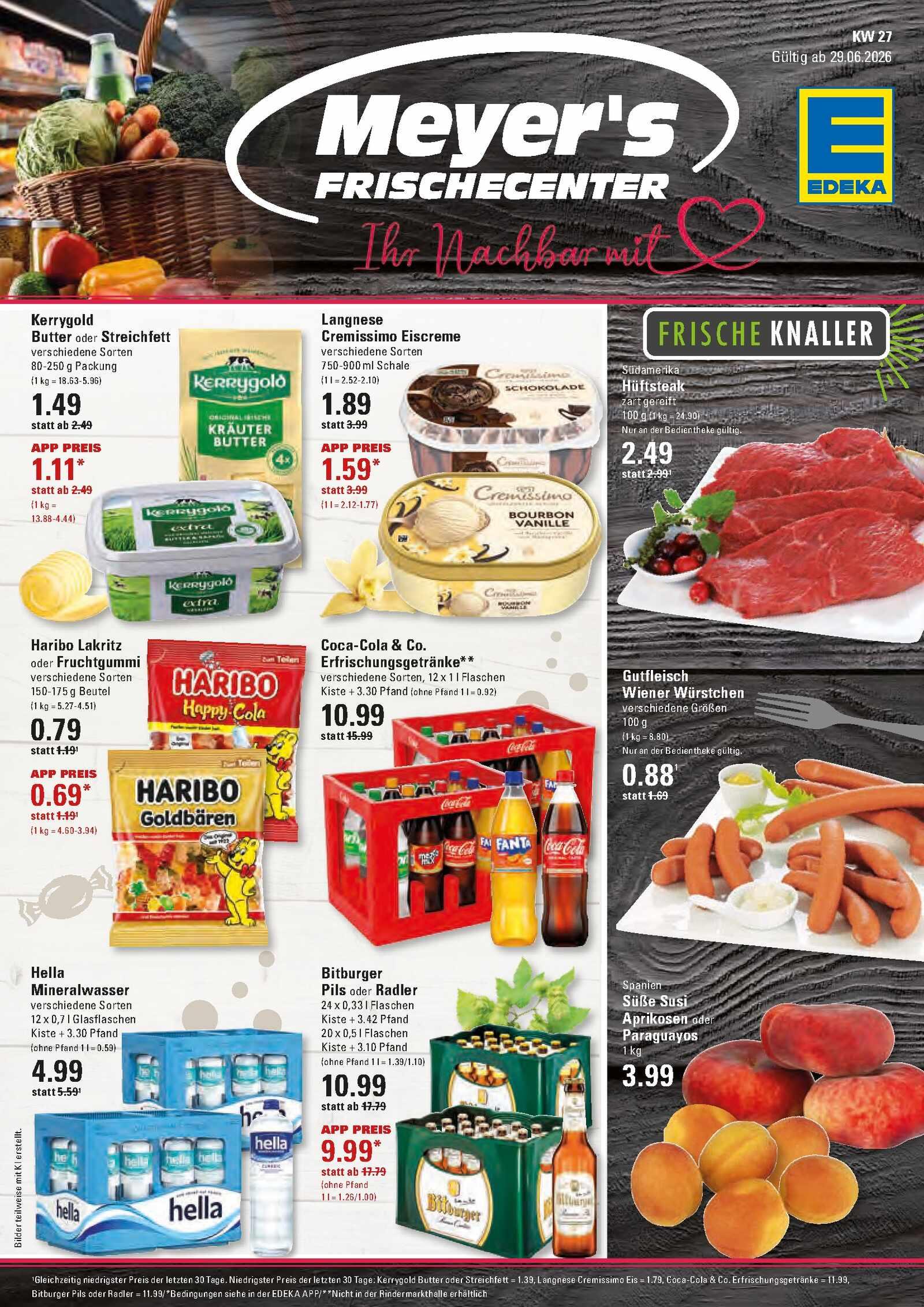 Edeka Prospekt ab Montag - Hamburg Seite 1