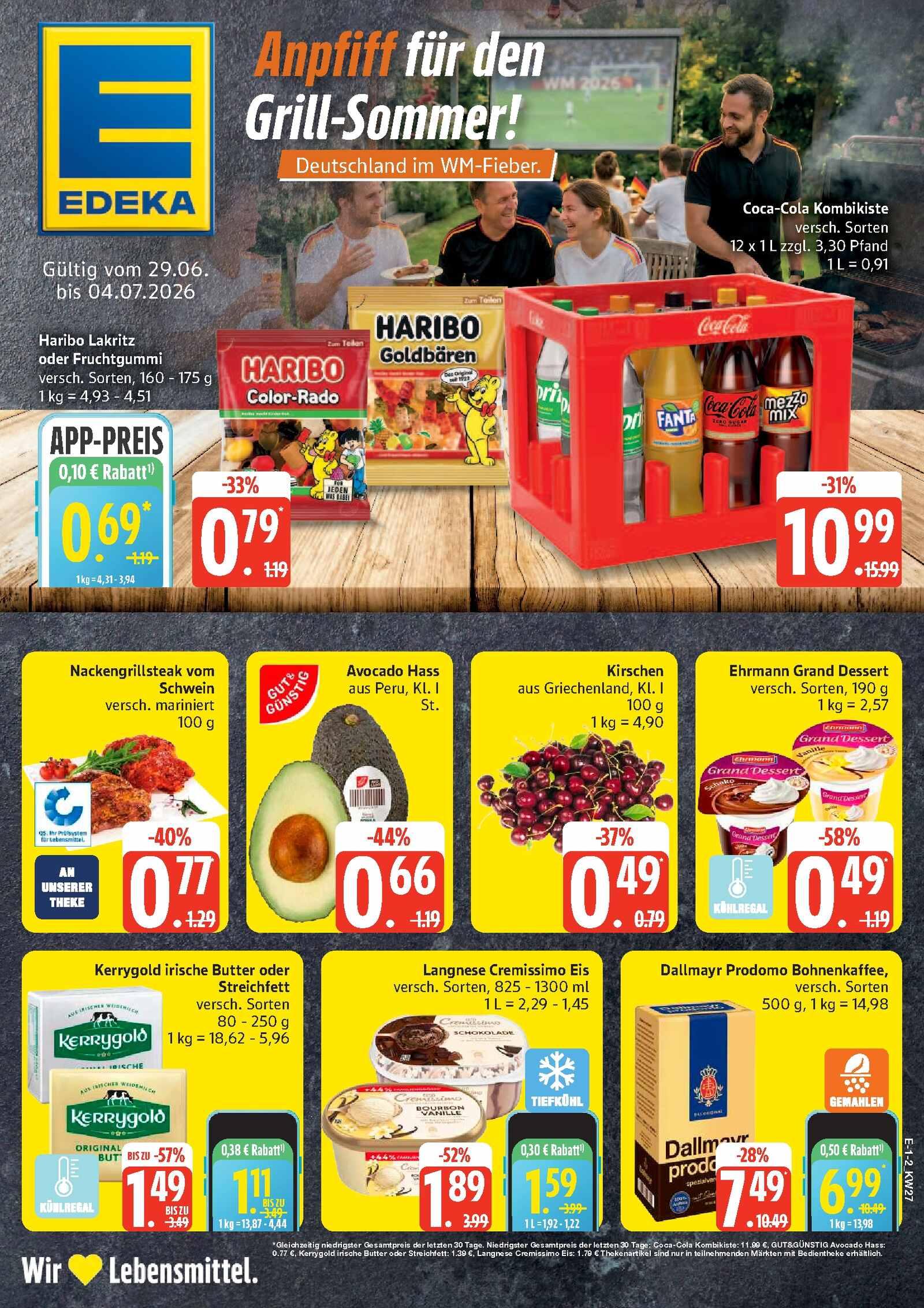 Edeka Prospekt ab Montag - Schleswig - Holstein Seite 1