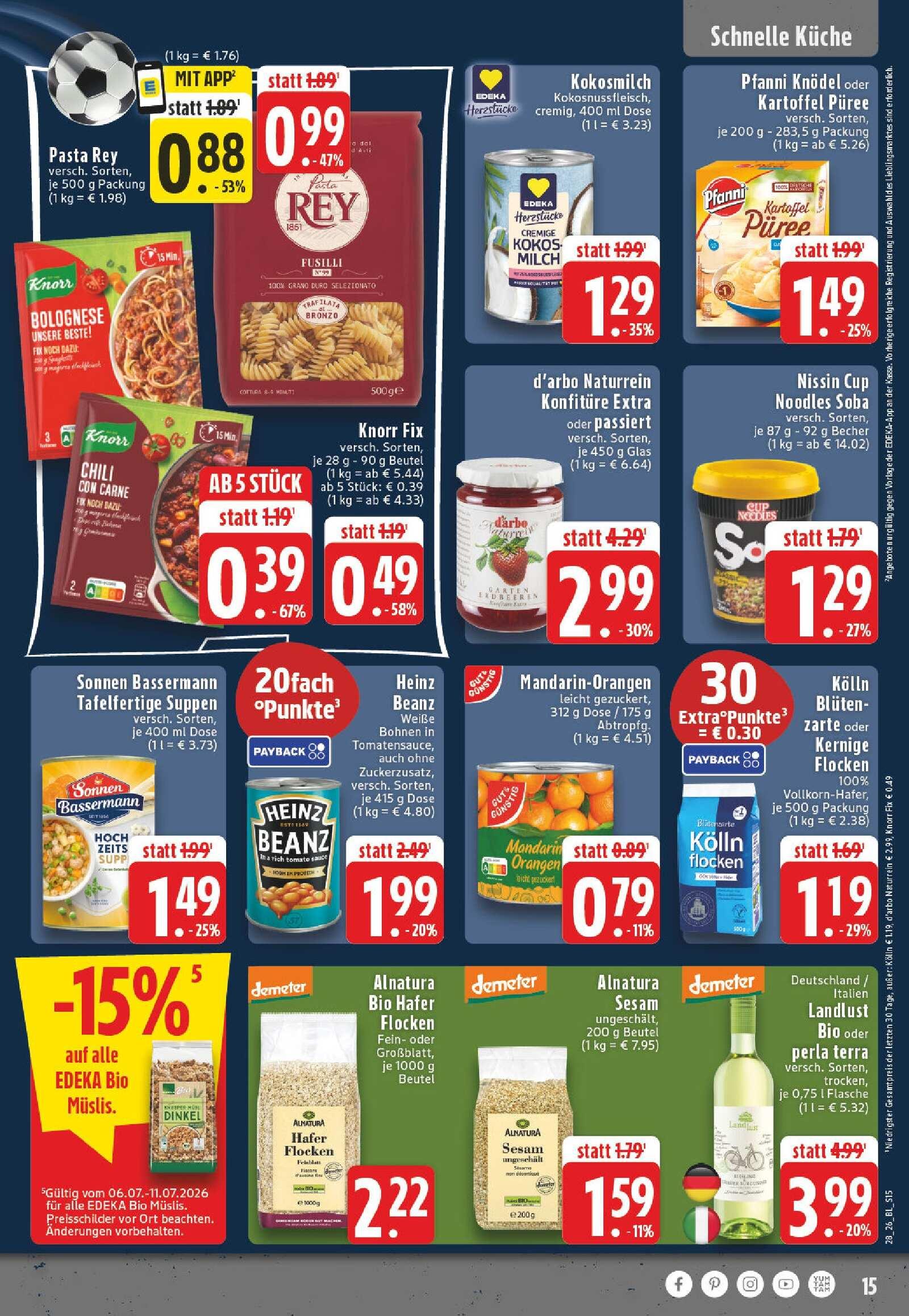 Edeka Prospekt ab Montag - Nordrhein - Westfalen Seite 15