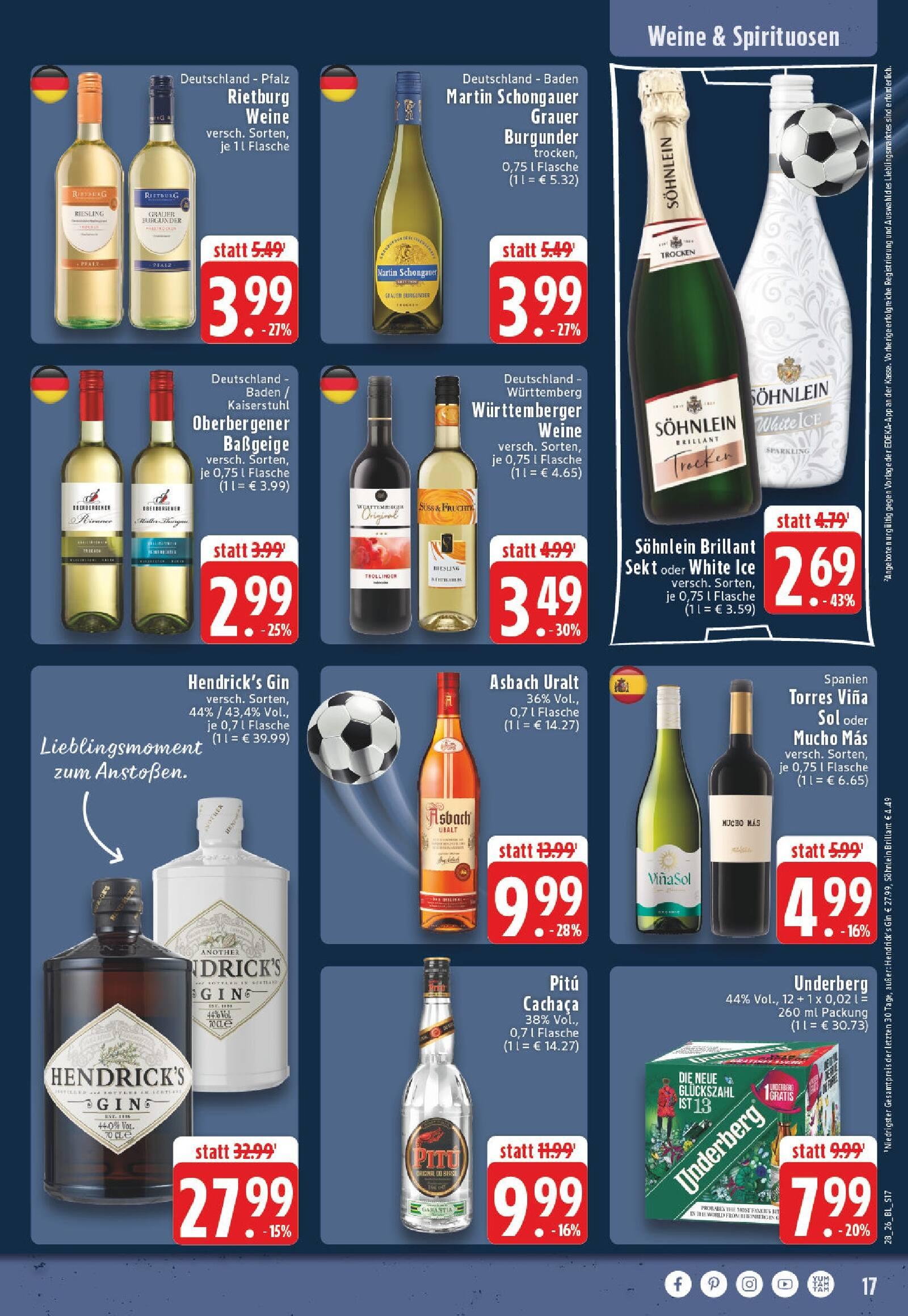 Edeka Prospekt ab Montag - Nordrhein - Westfalen Seite 17