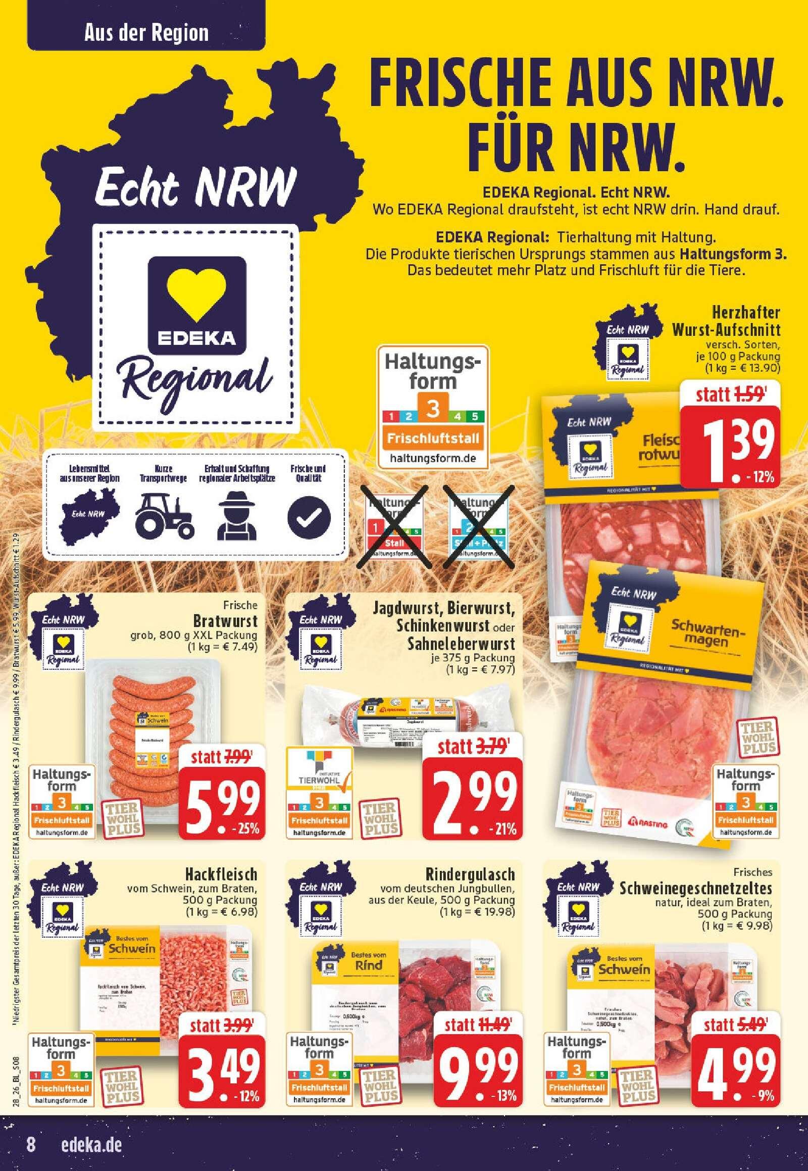 Edeka Prospekt ab Montag - Nordrhein - Westfalen Seite 8