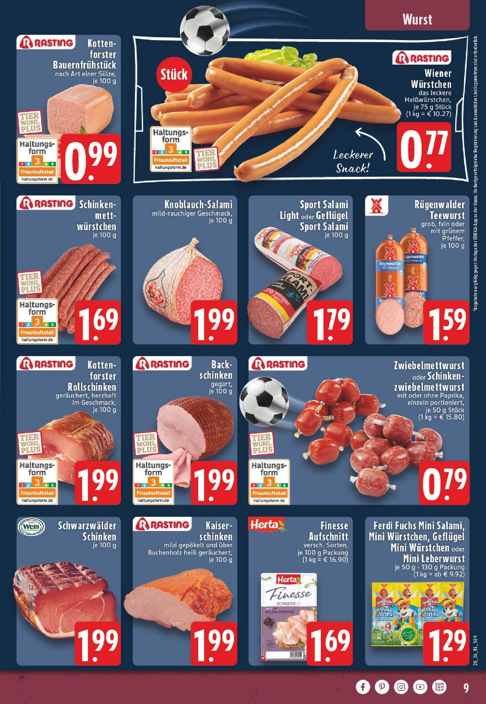 Edeka Prospekt ab Montag - Nordrhein - Westfalen Seite 9