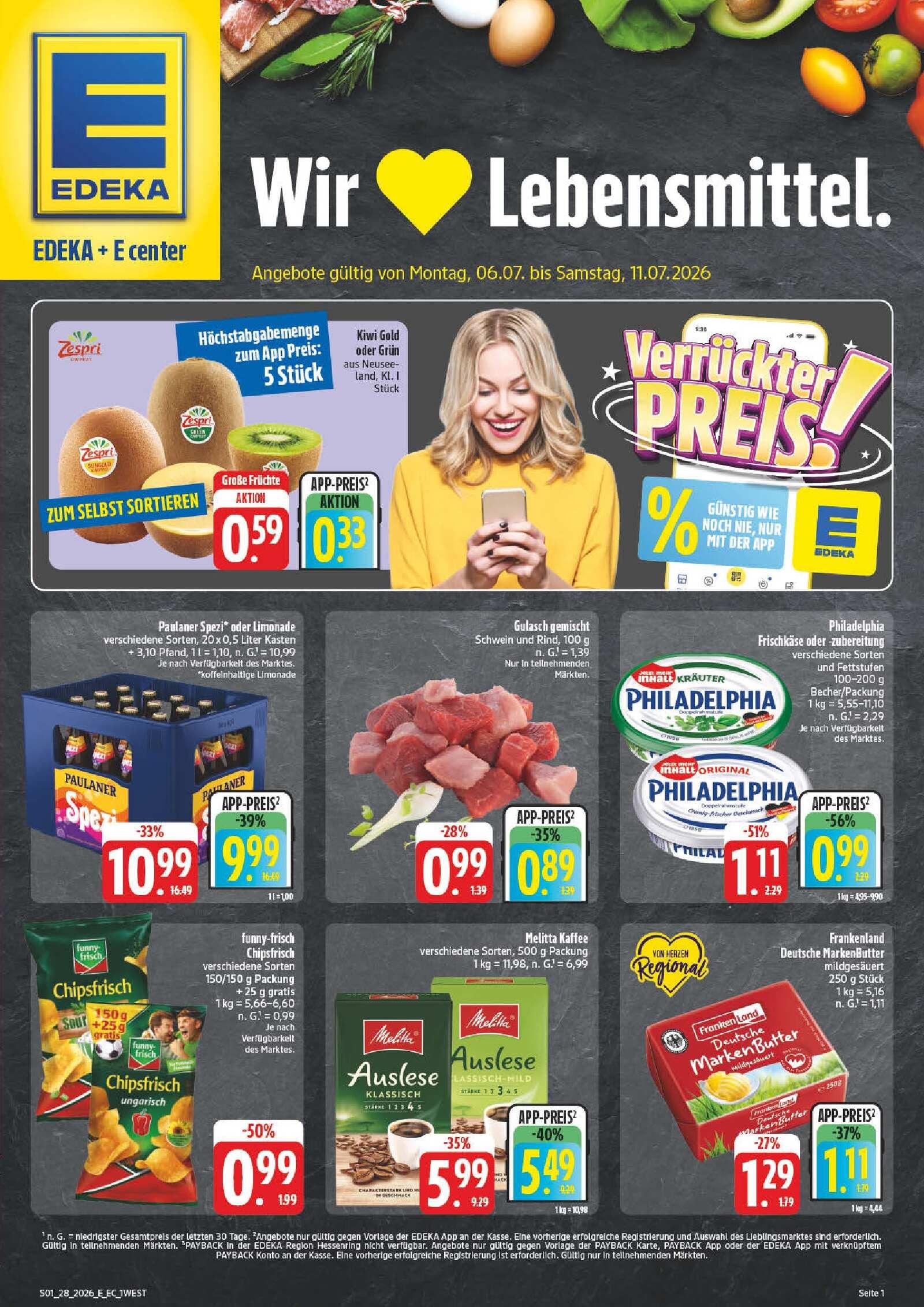 Edeka Prospekt ab Montag - Bayern Nord Seite 1