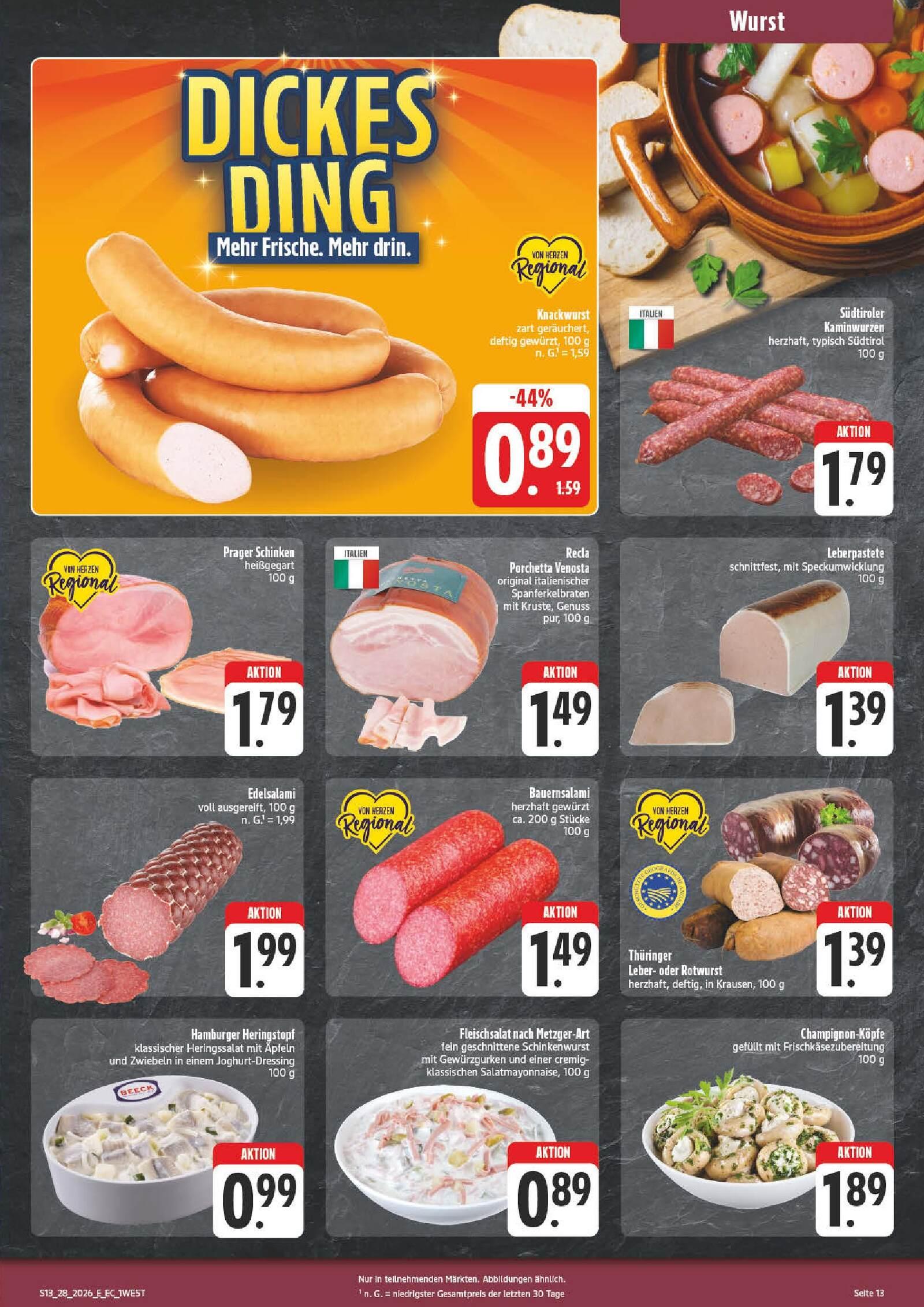 Edeka Prospekt ab Montag - Bayern Nord Seite 13