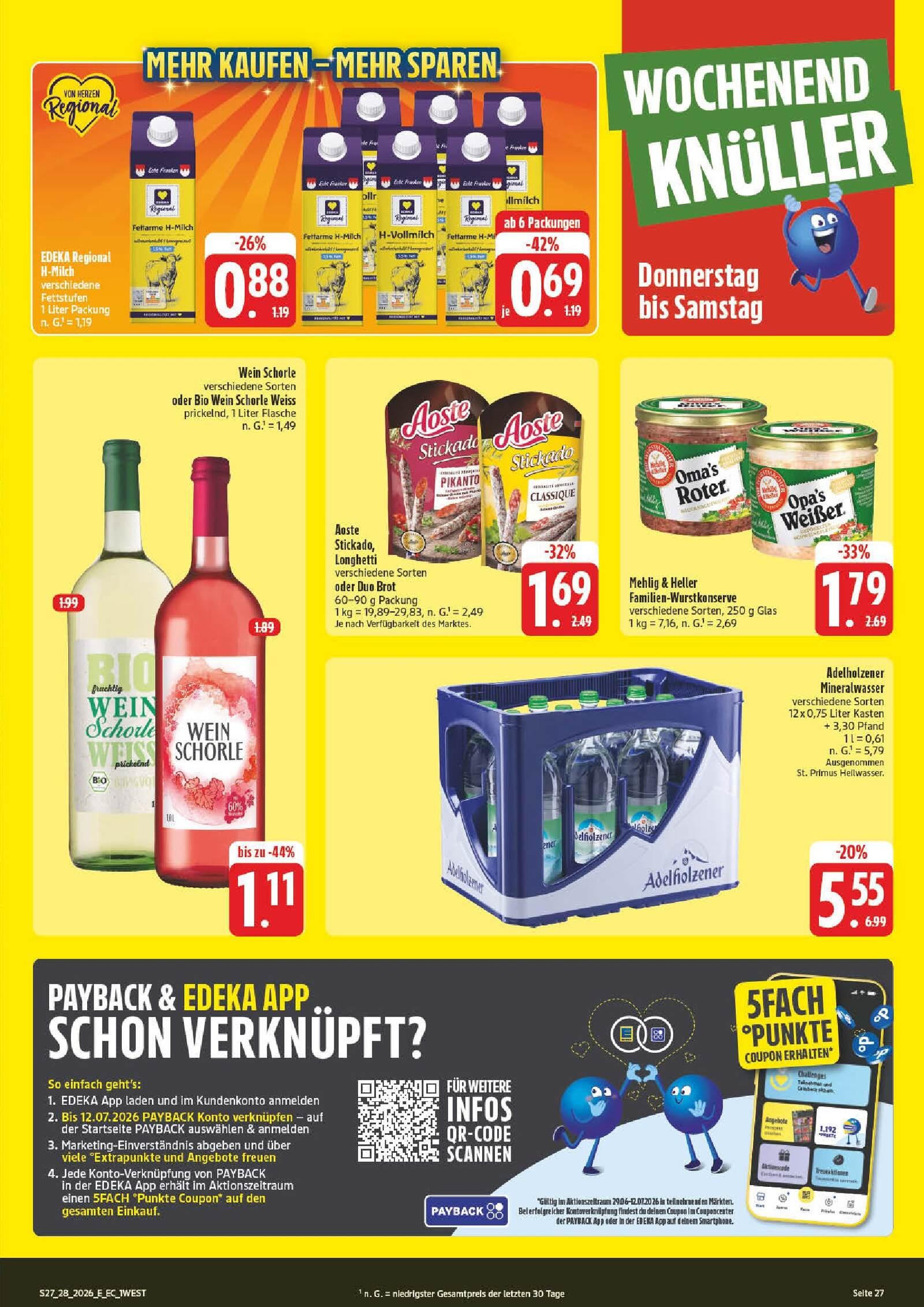Edeka Prospekt ab Montag - Bayern Nord Seite 27