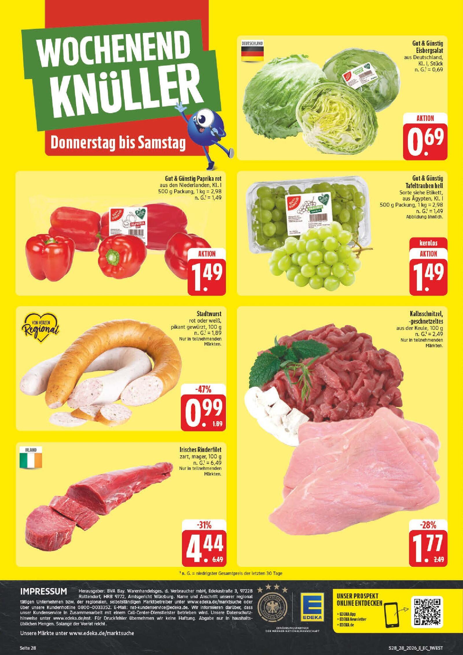 Edeka Prospekt ab Montag - Bayern Nord Seite 28