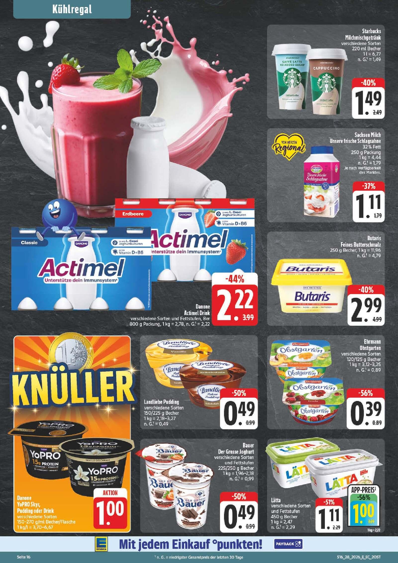 Edeka Prospekt ab Montag - Sachsen Seite 16