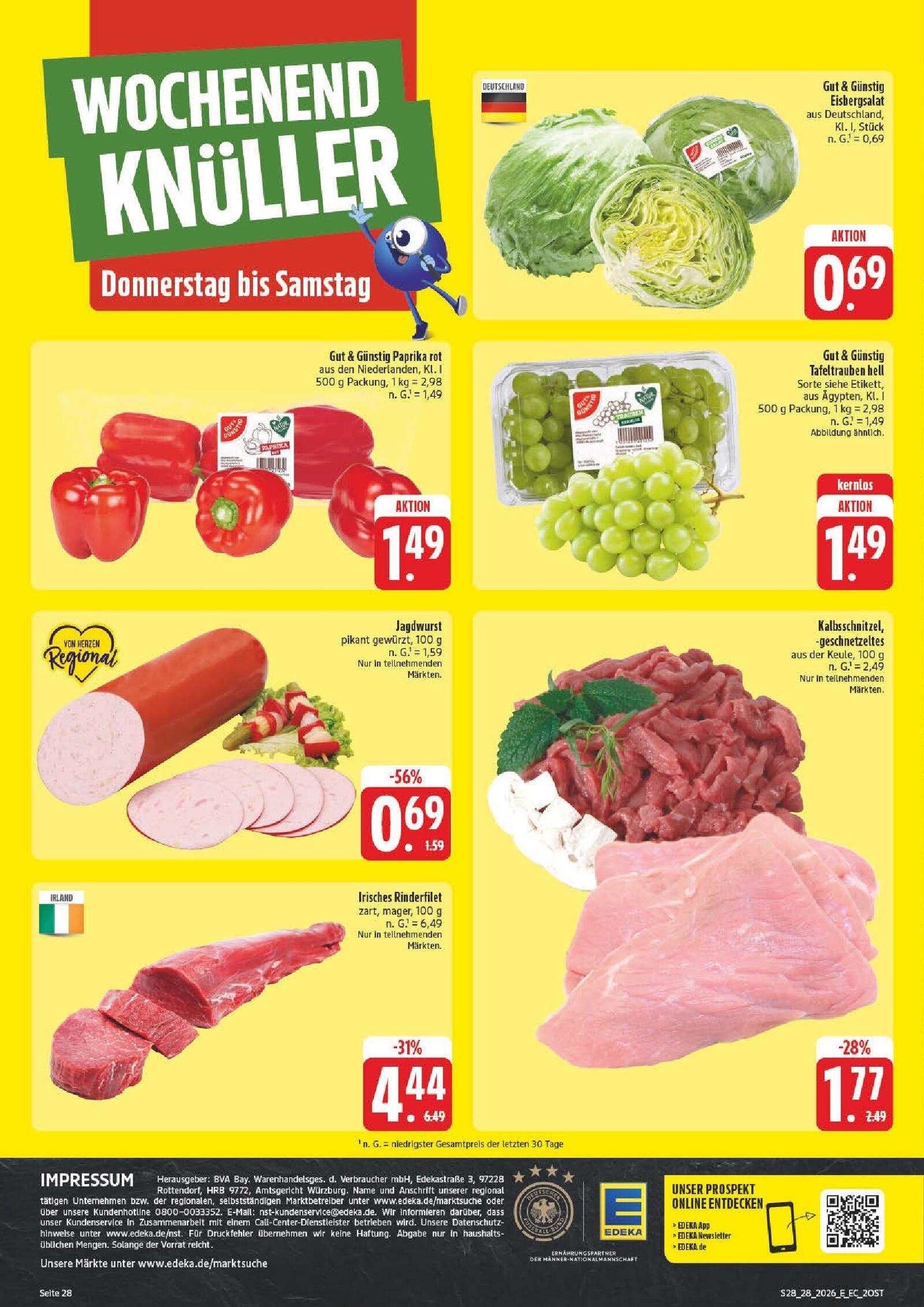 Edeka Prospekt ab Montag - Sachsen Seite 28