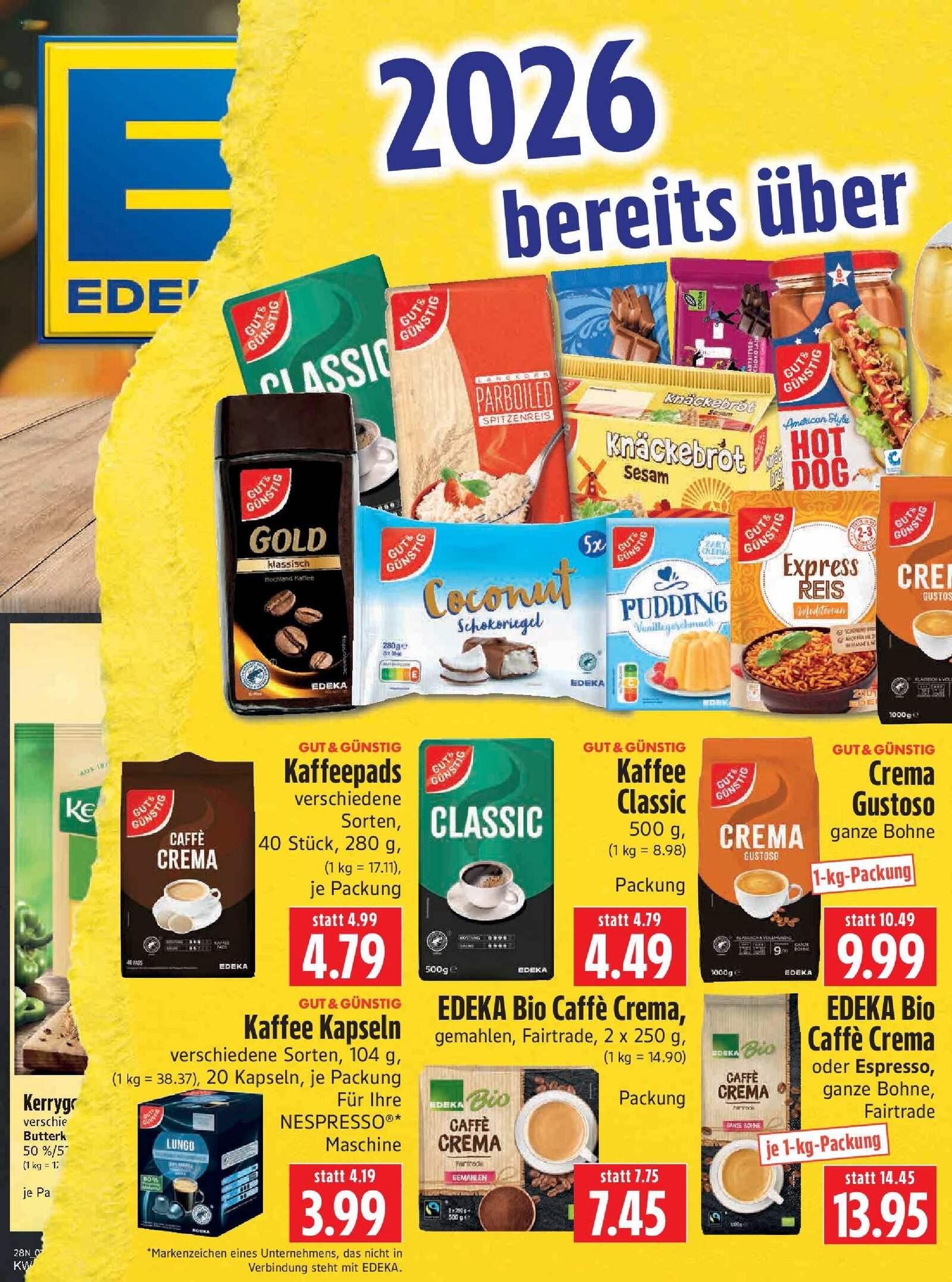 Edeka Prospekt ab Montag - Thüringen Seite 1