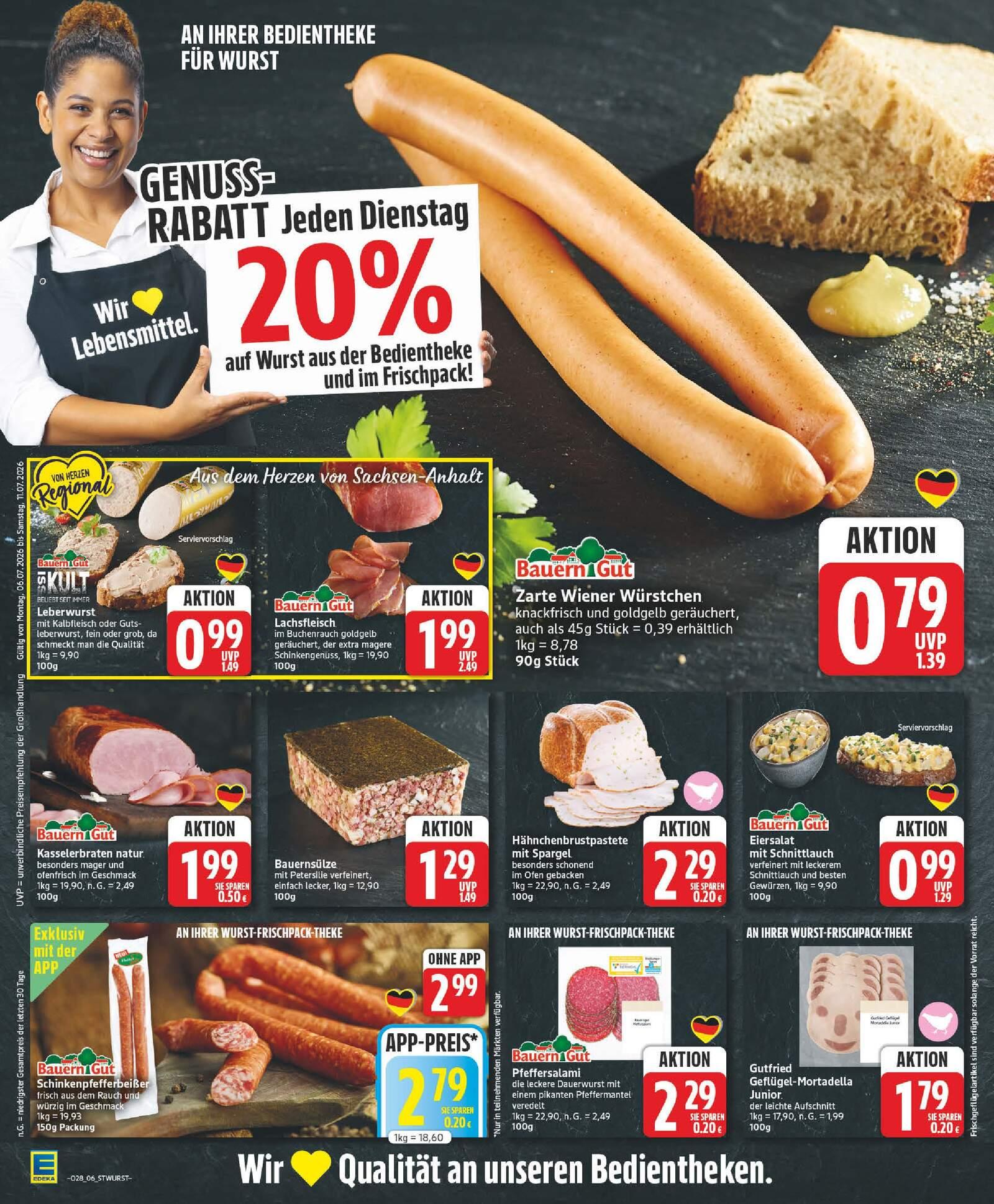 Edeka Prospekt ab Montag - Sachsen-Anhalt Seite 6
