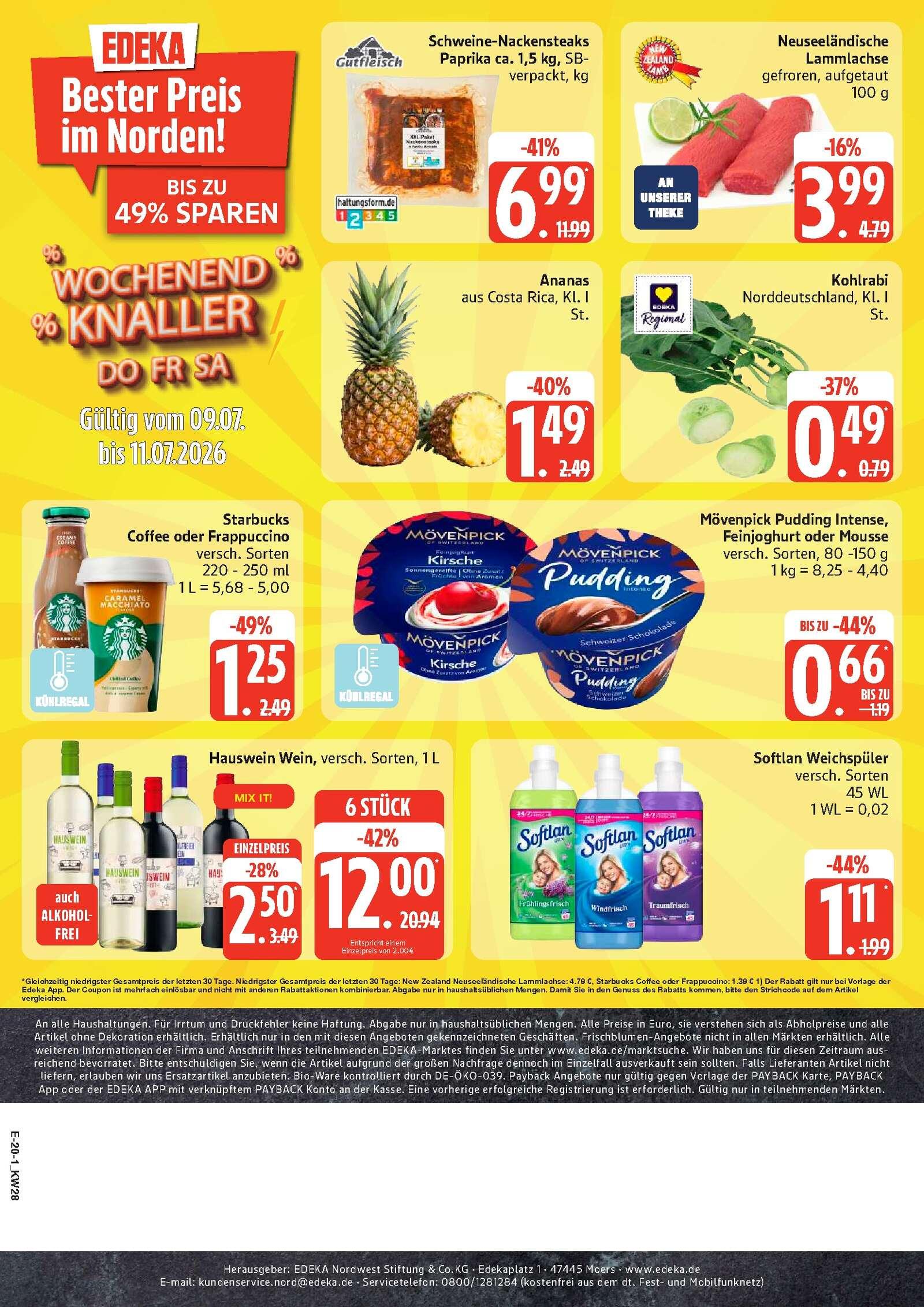 Edeka Prospekt ab Montag - Schleswig - Holstein Seite 26