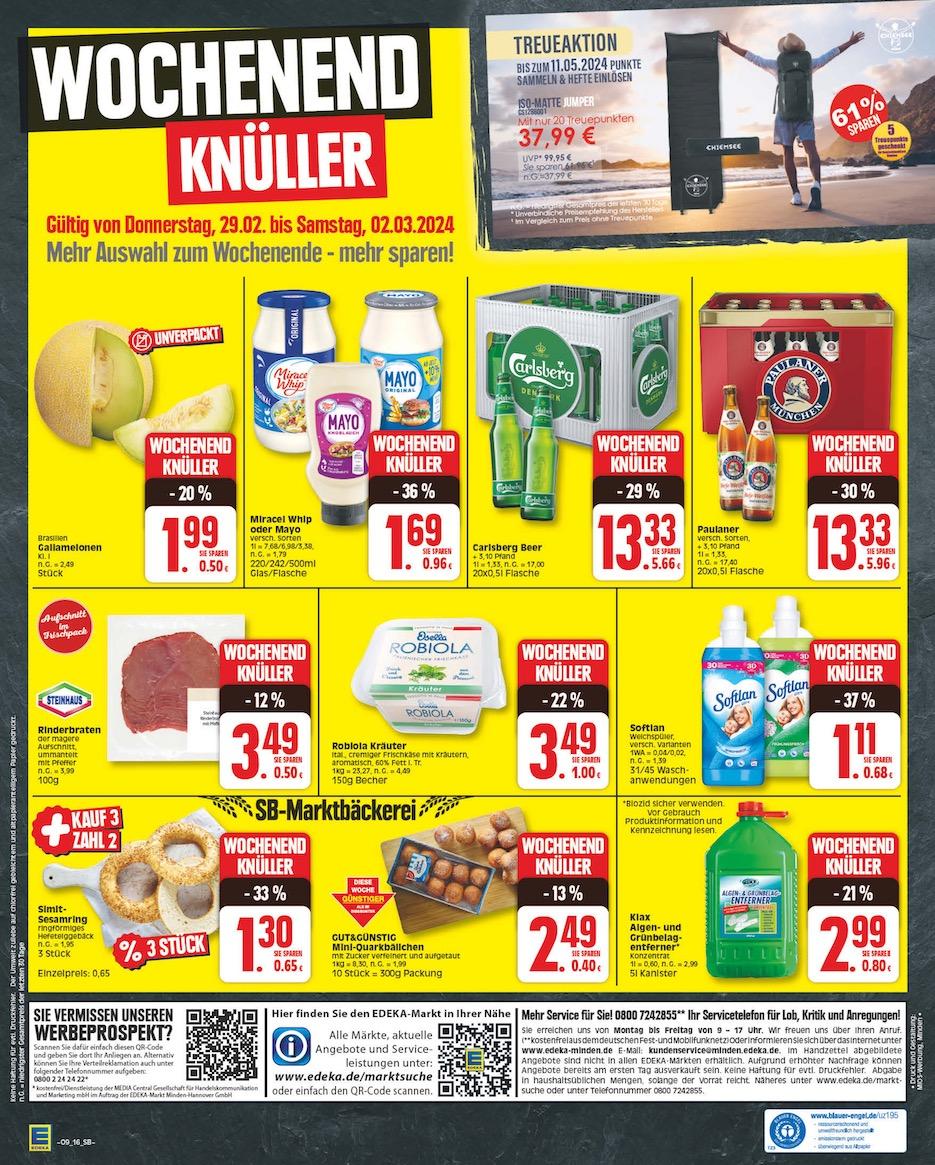 Edeka Prospekt ab Montag - Niedersachsen Seite 16