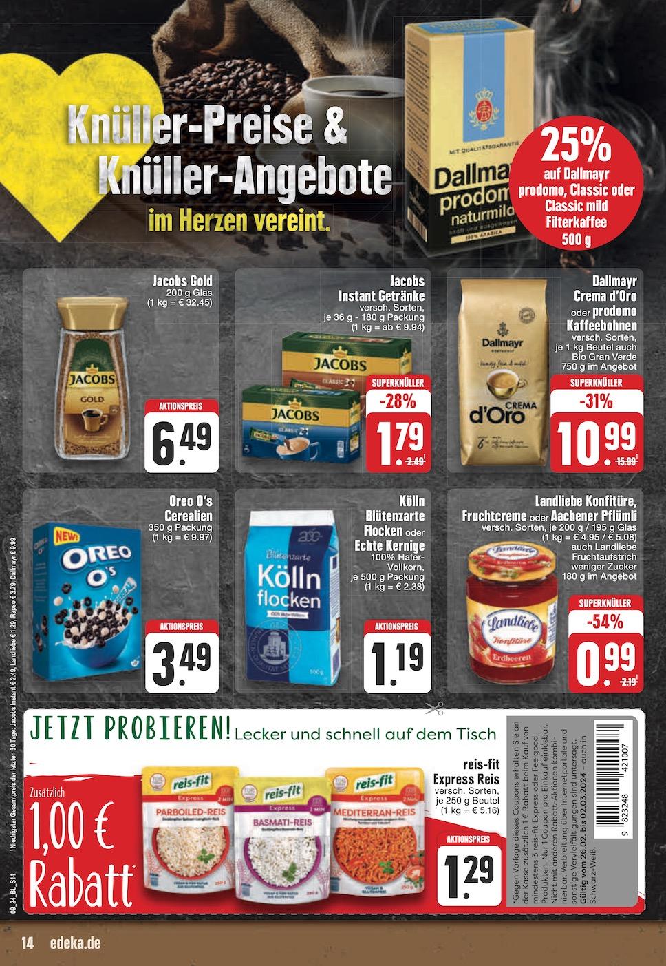 Edeka Prospekt ab Montag - Nordrhein - Westfalen Seite 14