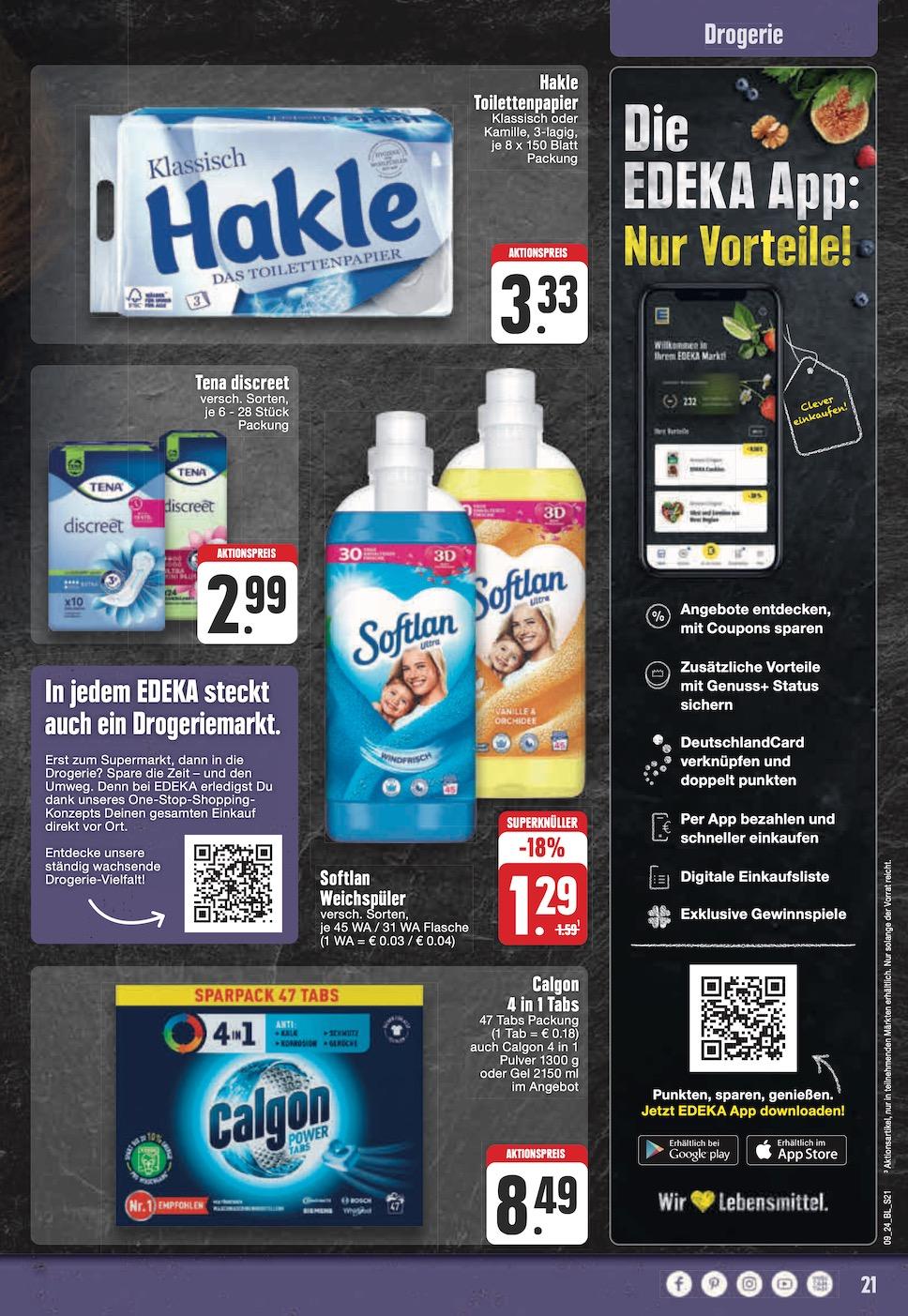 Edeka Prospekt ab Montag - Nordrhein - Westfalen Seite 21