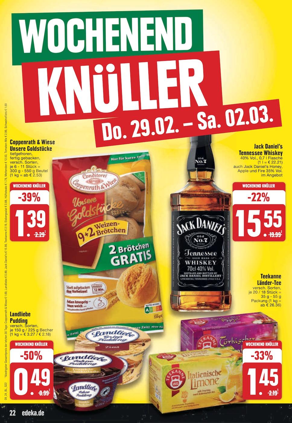 Edeka Prospekt ab Montag - Nordrhein - Westfalen Seite 22