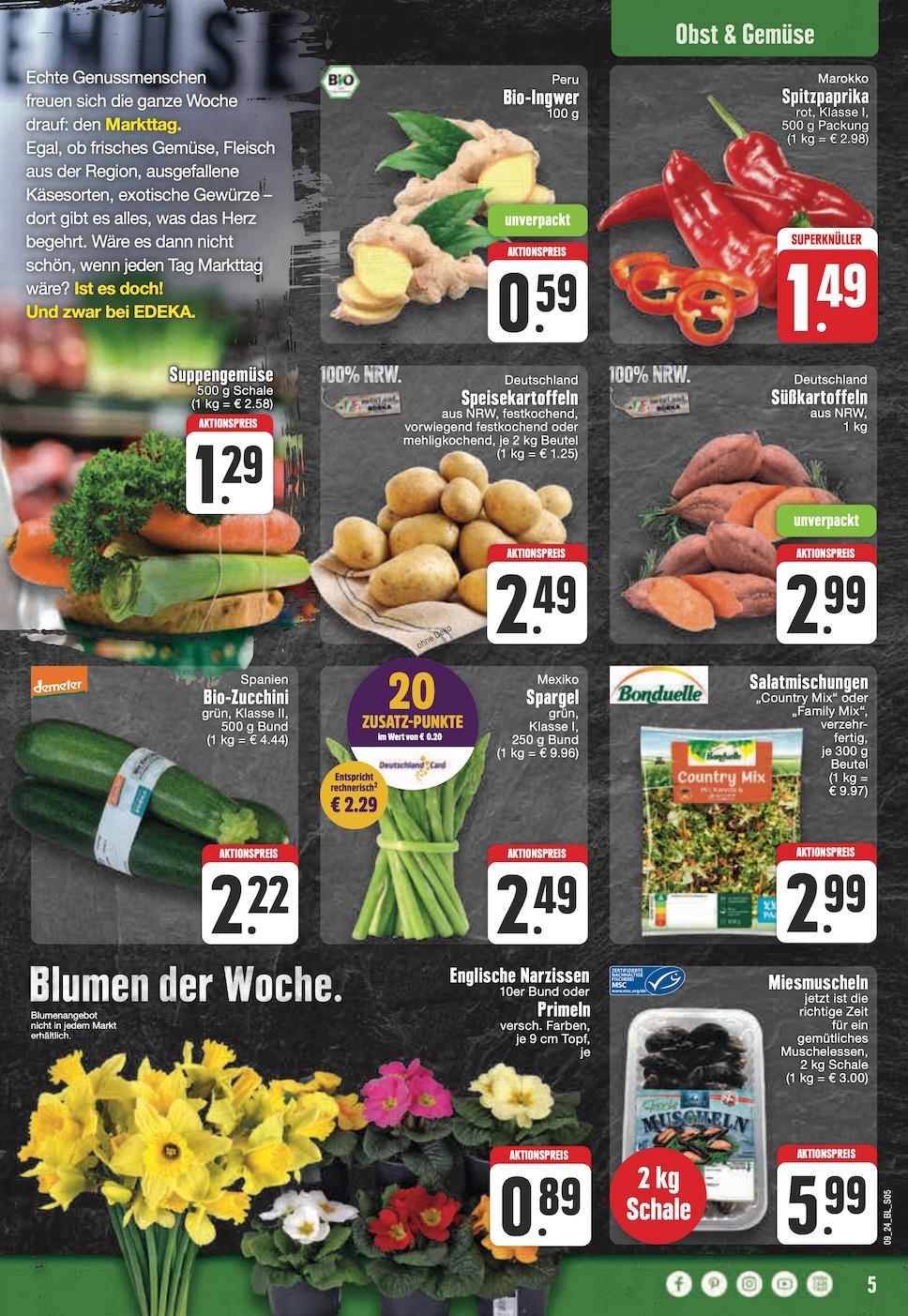 Edeka Prospekt ab Montag - Nordrhein - Westfalen Seite 5