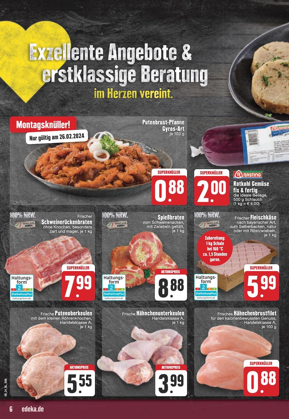 Edeka Prospekt ab Montag - Nordrhein - Westfalen Seite 6
