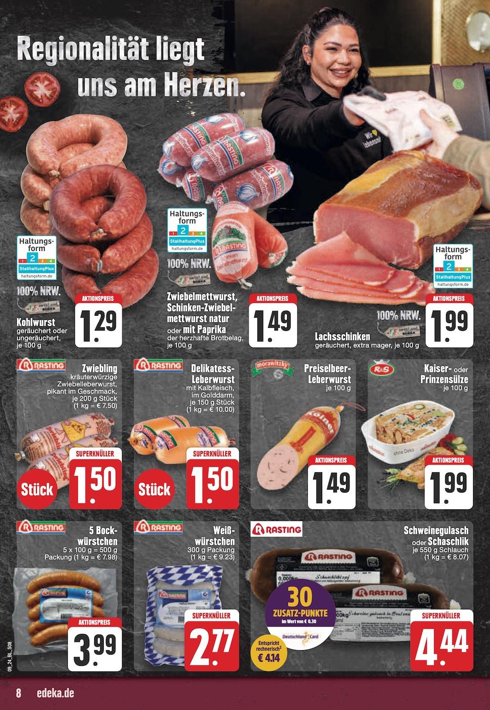 Edeka Prospekt ab Montag - Nordrhein - Westfalen Seite 8