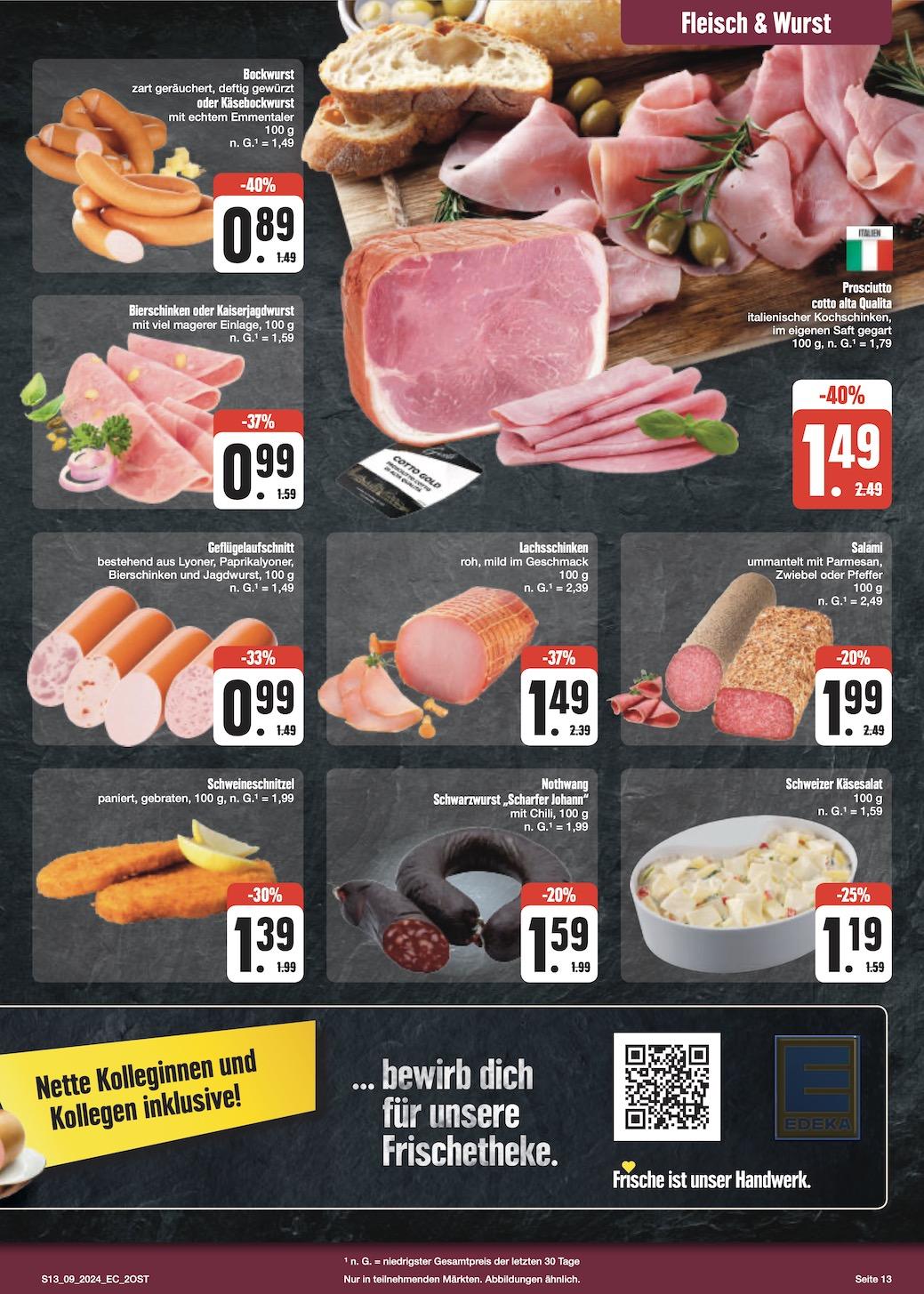 Edeka Prospekt ab Montag - Sachsen Seite 13