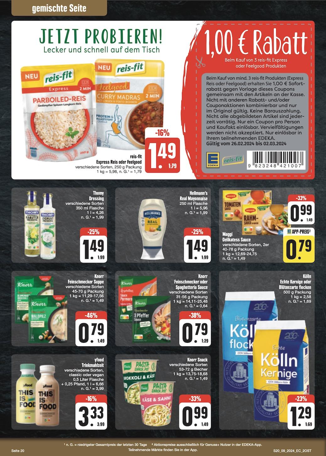 Edeka Prospekt ab Montag - Sachsen Seite 20