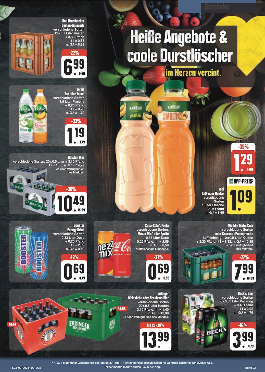Edeka Prospekt ab Montag - Sachsen Seite 23