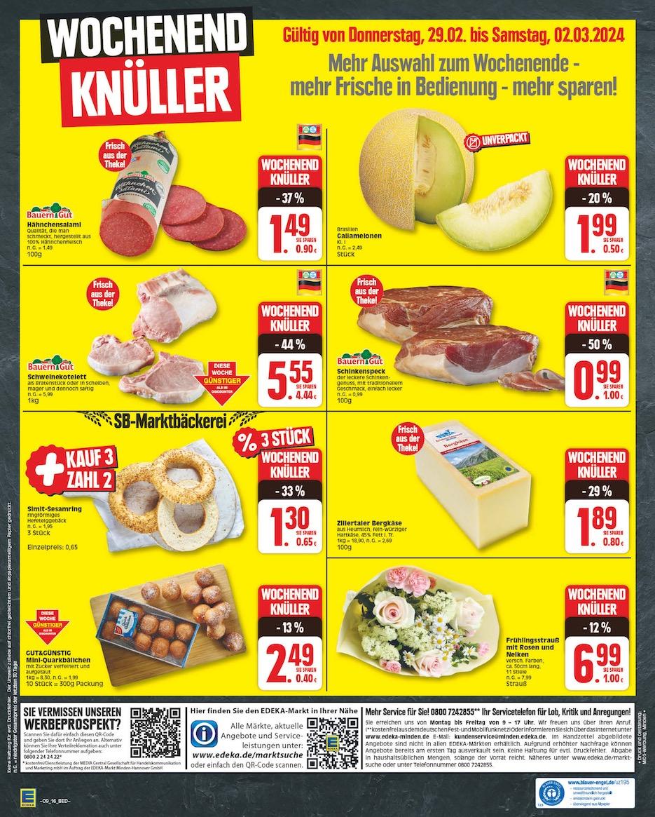 Edeka Prospekt ab Montag - Brandenburg Seite 16