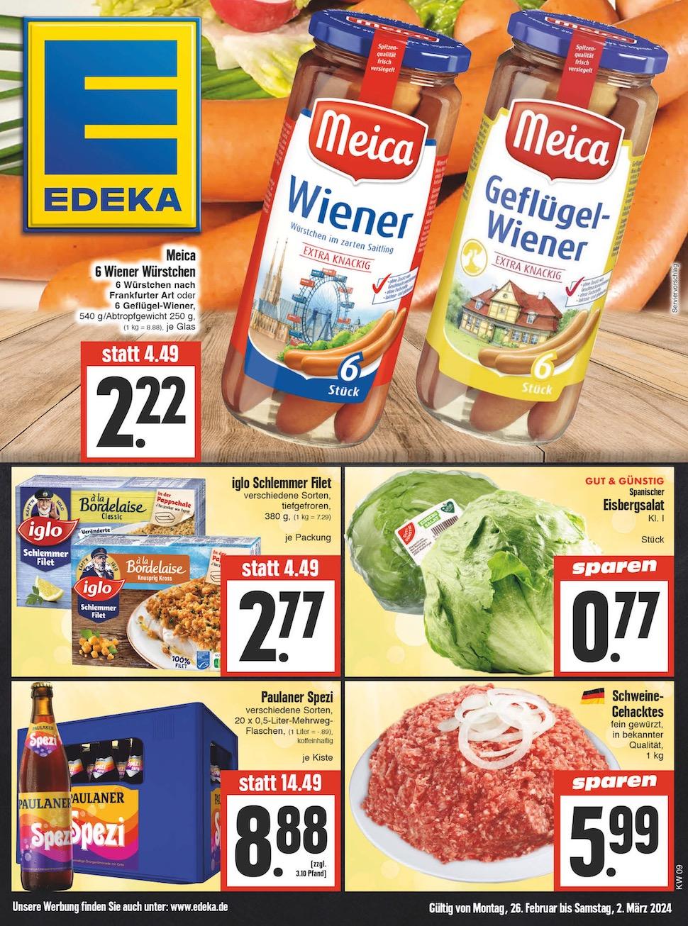 Edeka Prospekt ab Montag - Thüringen Seite 1