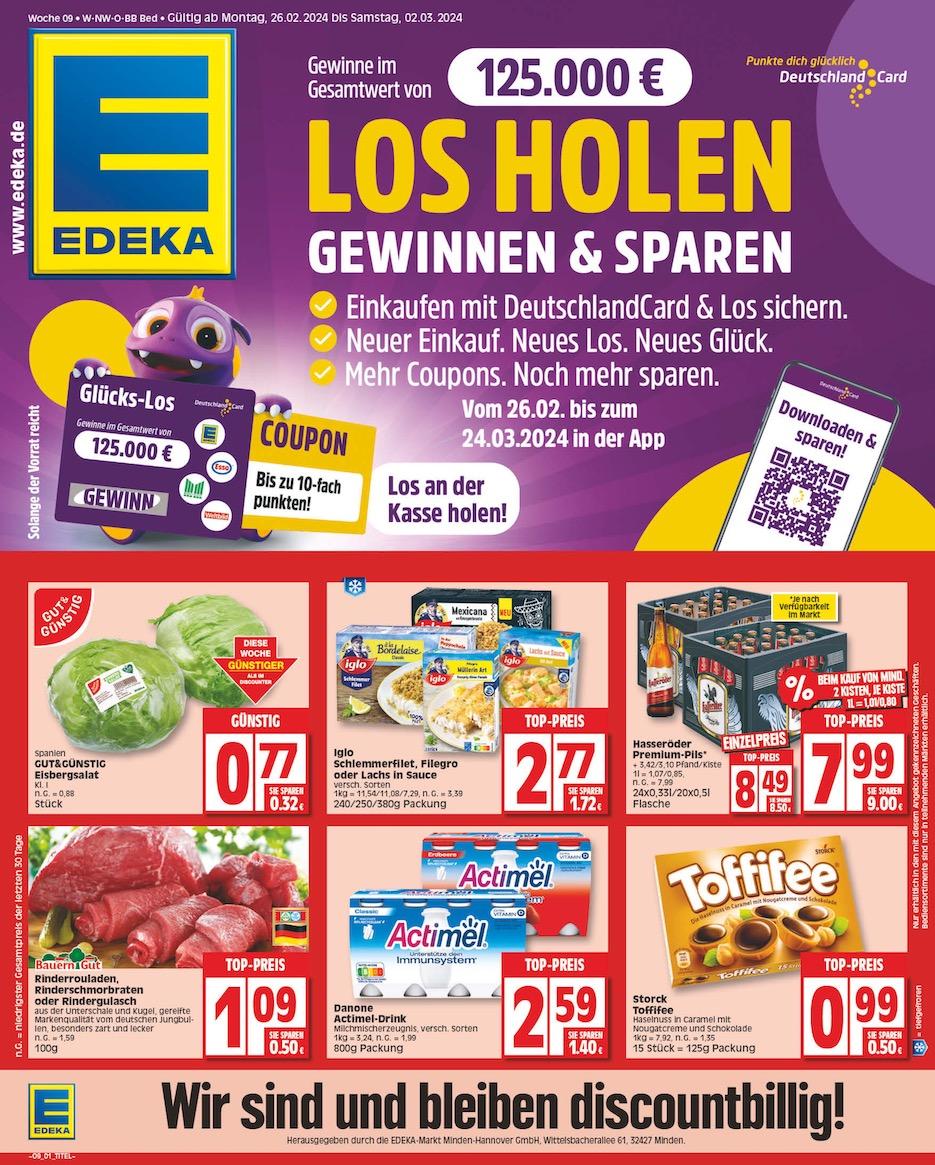 Edeka Prospekt ab Montag - Sachsen-Anhalt Seite 1