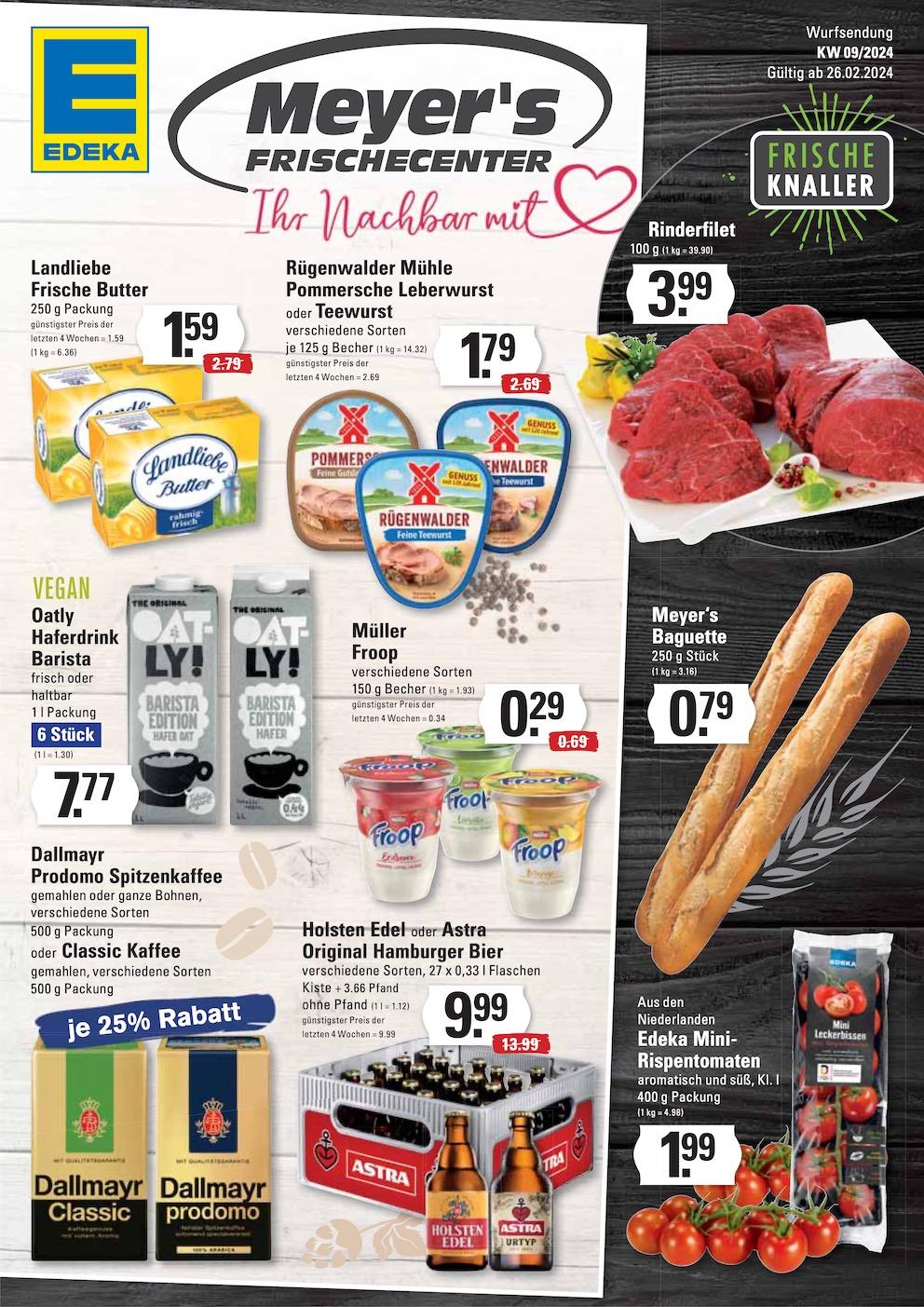 Edeka Prospekt ab Montag - Hamburg Seite 1