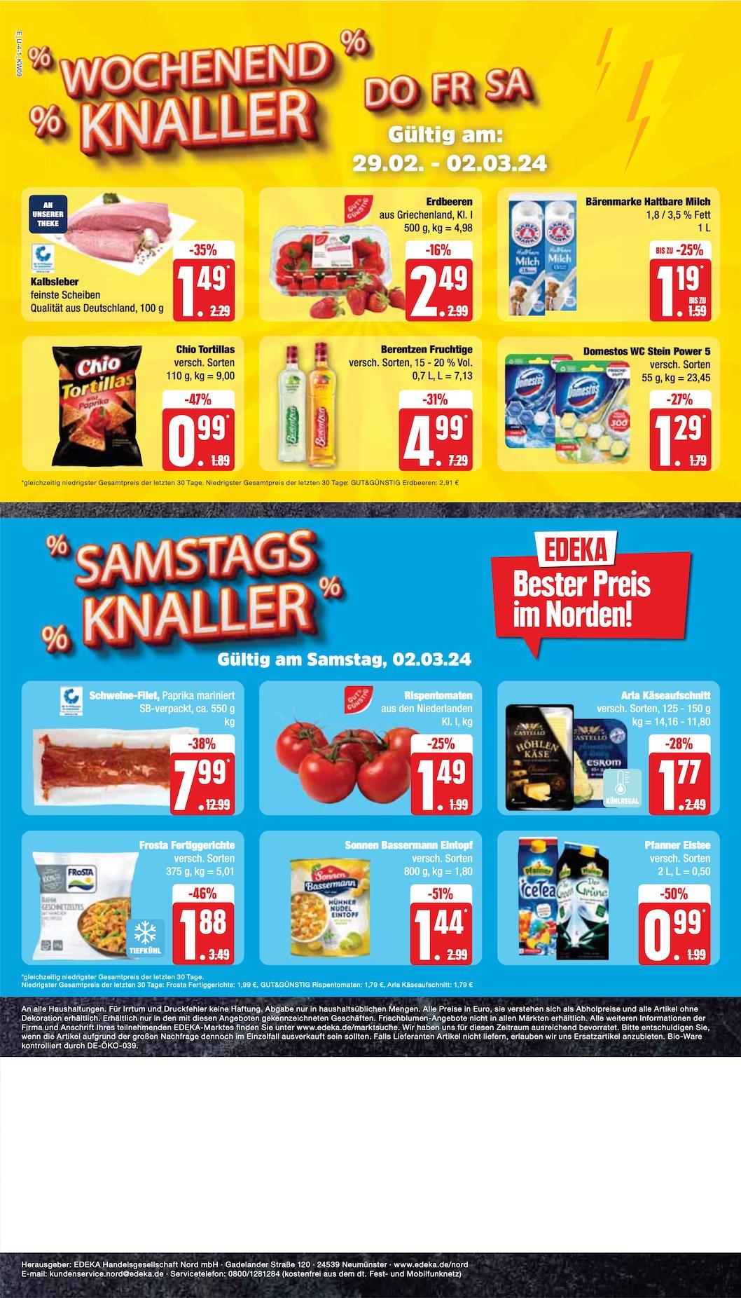 Edeka Prospekt ab Montag - Schleswig - Holstein Seite 4