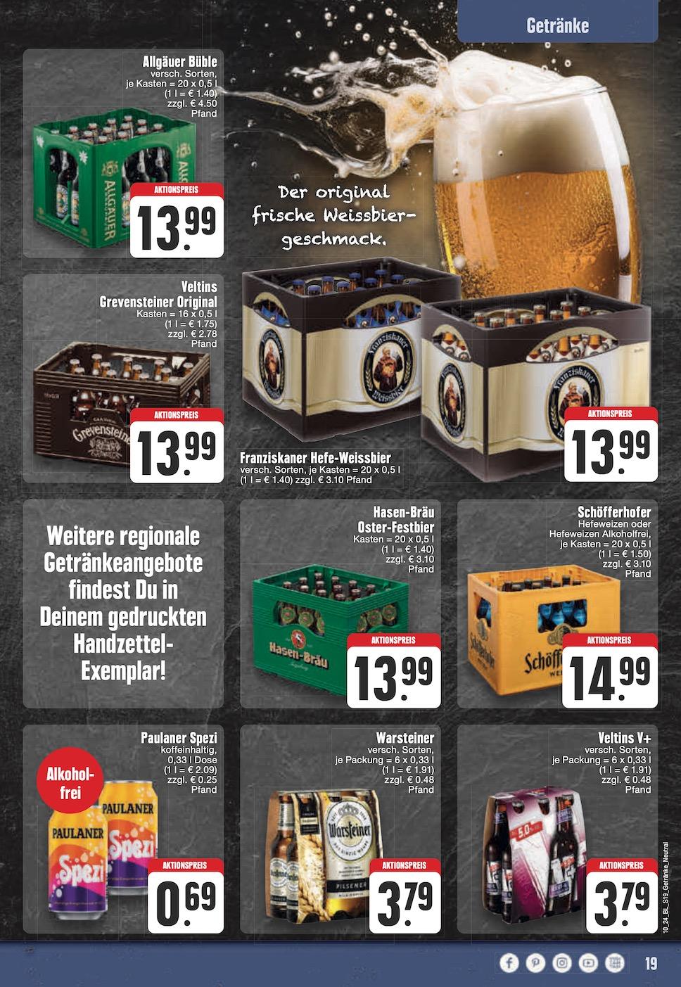 Edeka Prospekt ab Montag - Nordrhein - Westfalen Seite 19