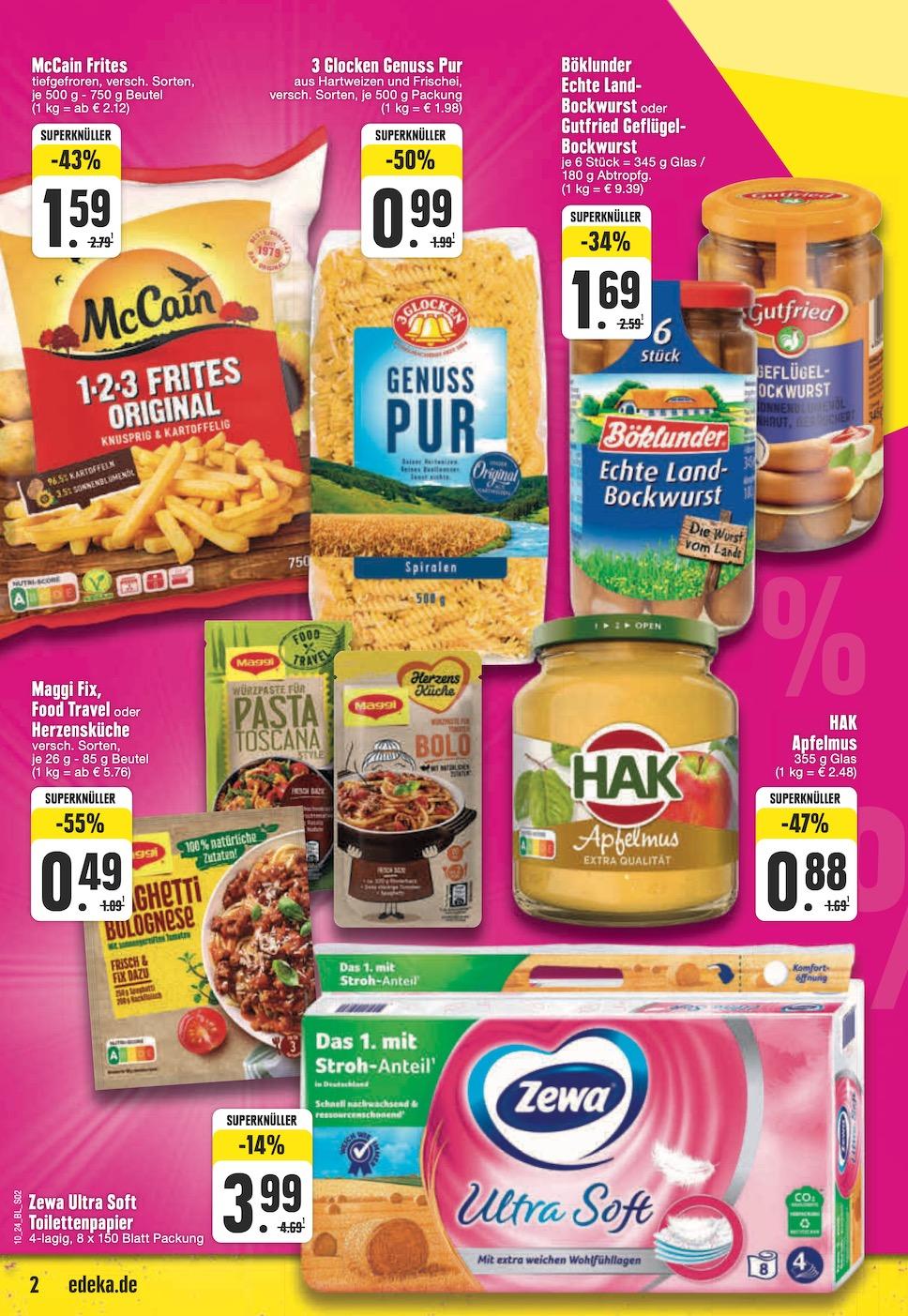 Edeka Prospekt ab Montag - Nordrhein - Westfalen Seite 2
