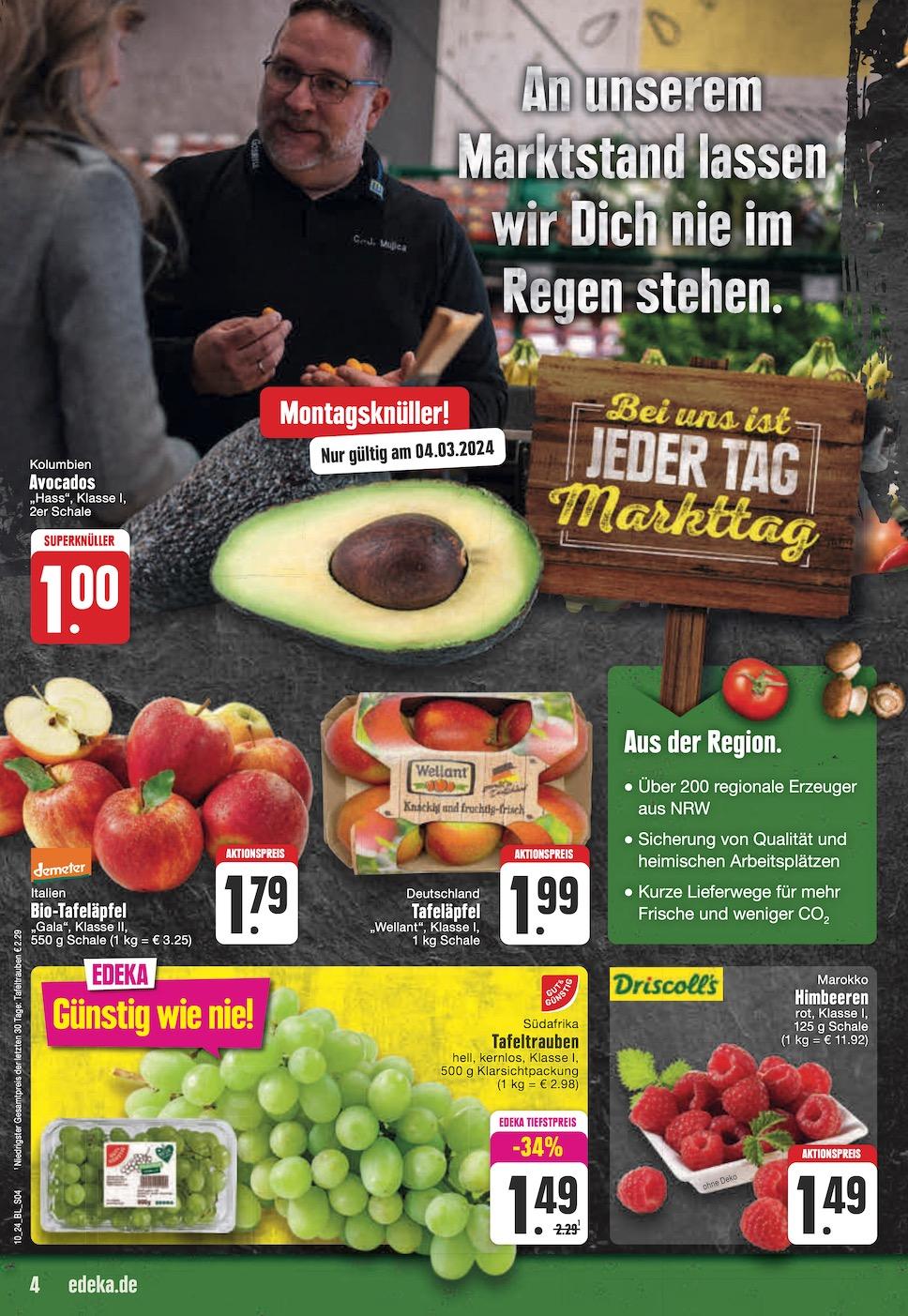 Edeka Prospekt ab Montag - Nordrhein - Westfalen Seite 4