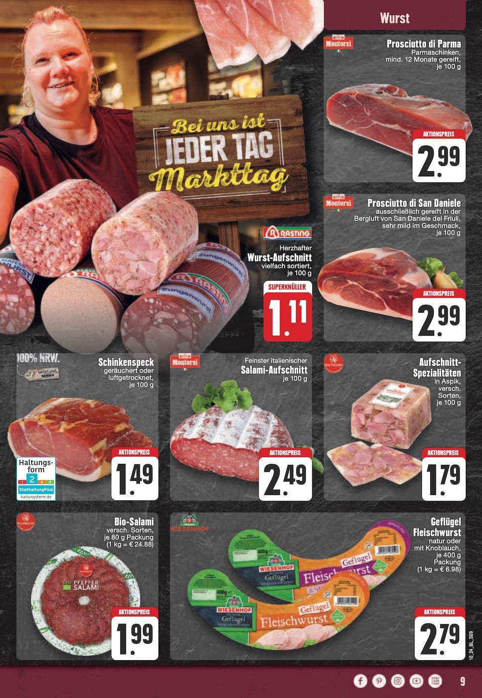 Edeka Prospekt ab Montag - Nordrhein - Westfalen Seite 9