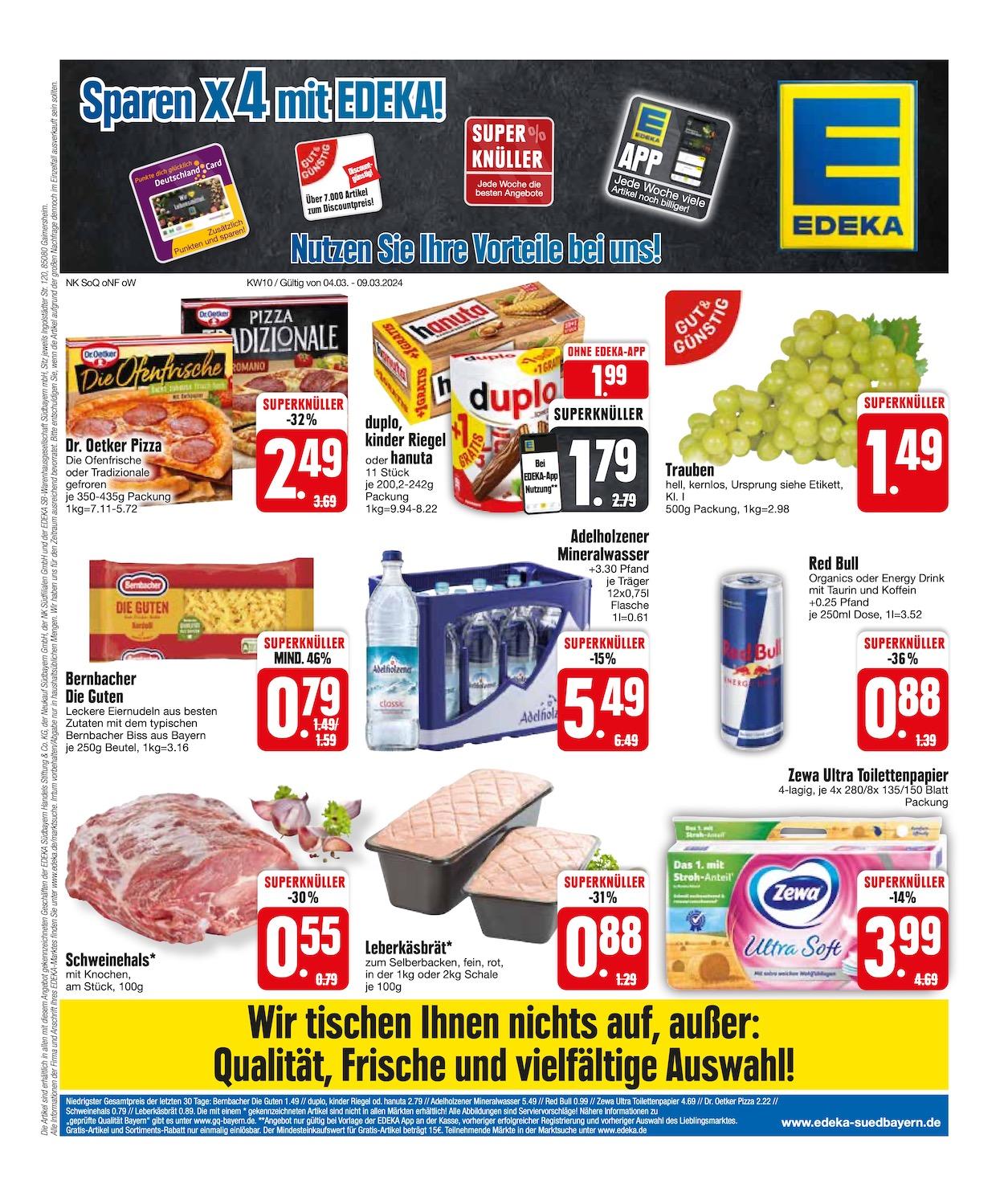 Edeka Prospekt ab Montag - Bayern Süd Seite 1
