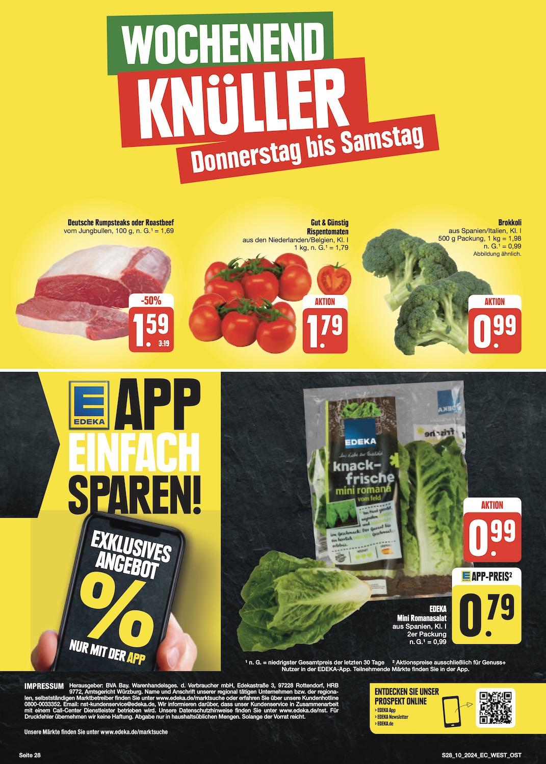 Edeka Prospekt ab Montag - Bayern Nord Seite 28