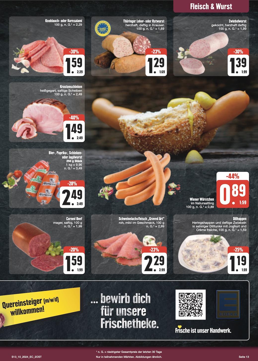 Edeka Prospekt ab Montag - Sachsen Seite 13