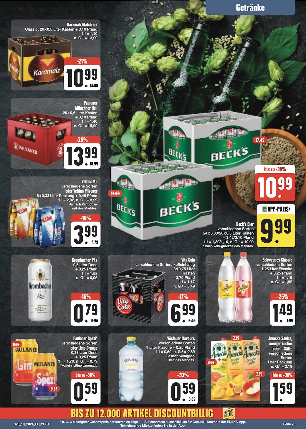 Edeka Prospekt ab Montag - Sachsen Seite 23