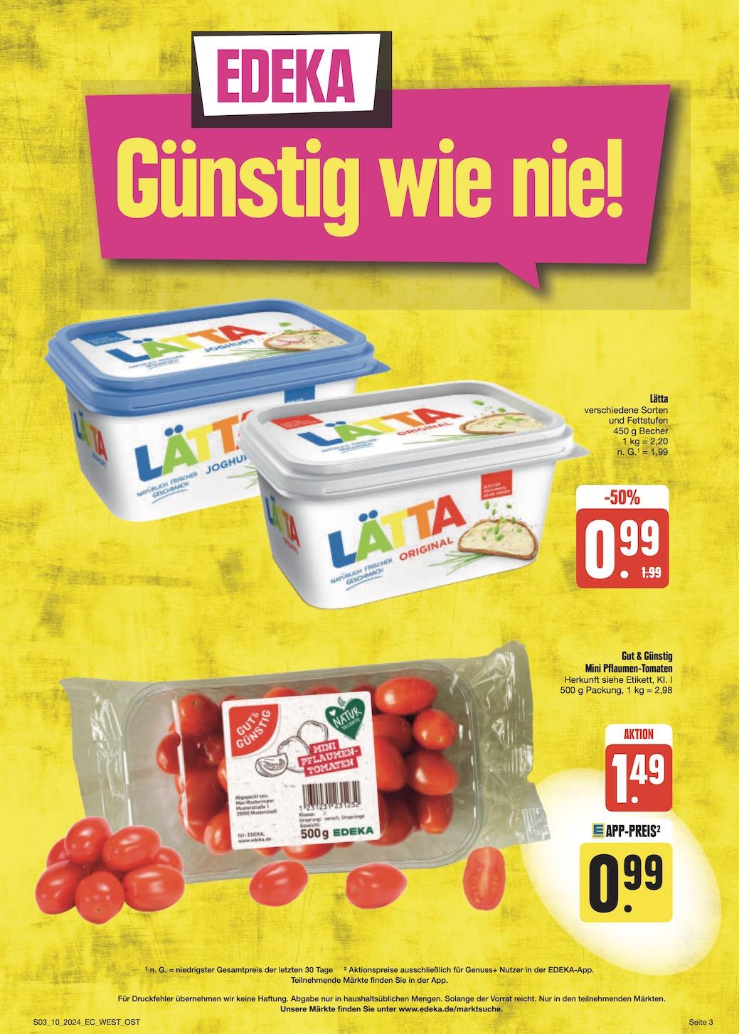Edeka Prospekt ab Montag - Sachsen Seite 3
