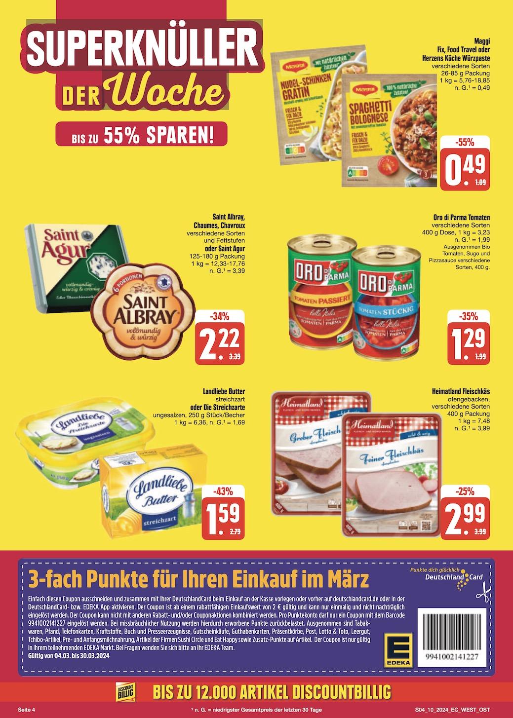 Edeka Prospekt ab Montag - Sachsen Seite 4