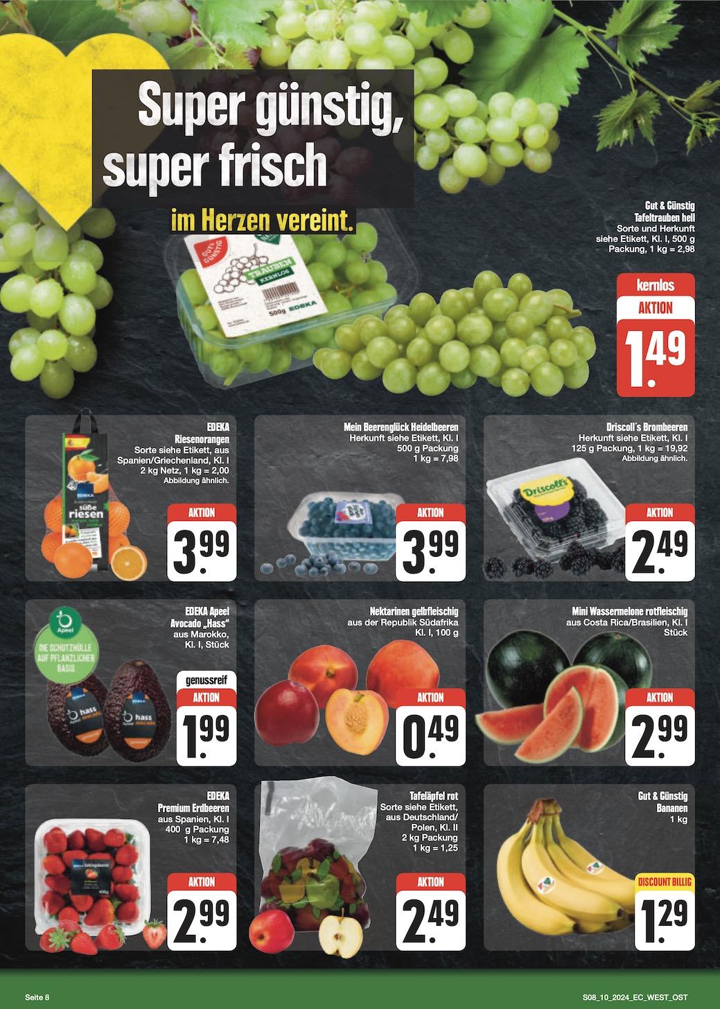 Edeka Prospekt ab Montag - Sachsen Seite 8