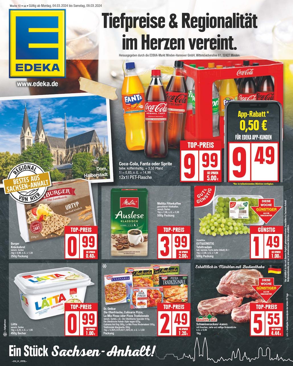 Edeka Prospekt ab Montag - Sachsen-Anhalt Seite 1