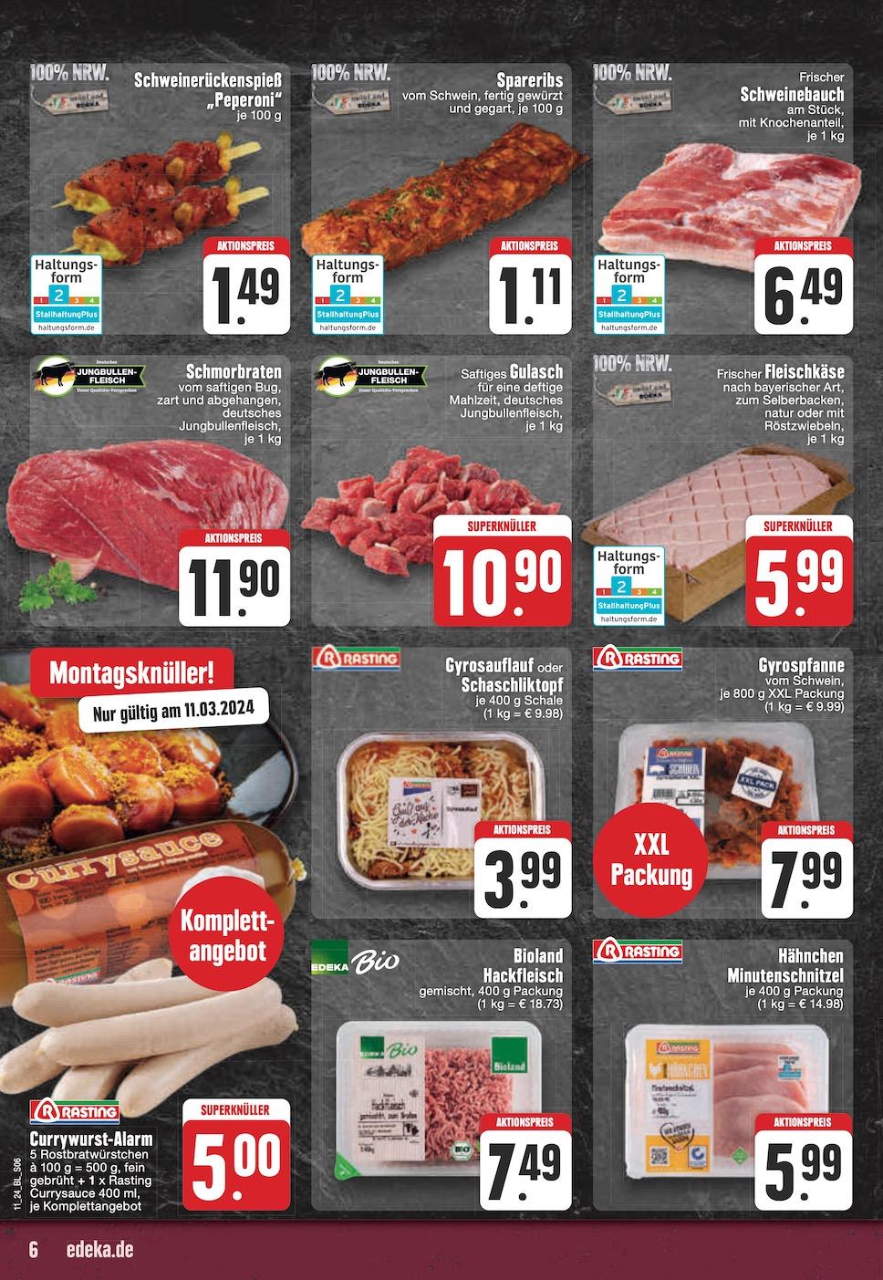 Edeka Prospekt ab Montag - Nordrhein - Westfalen Seite 6