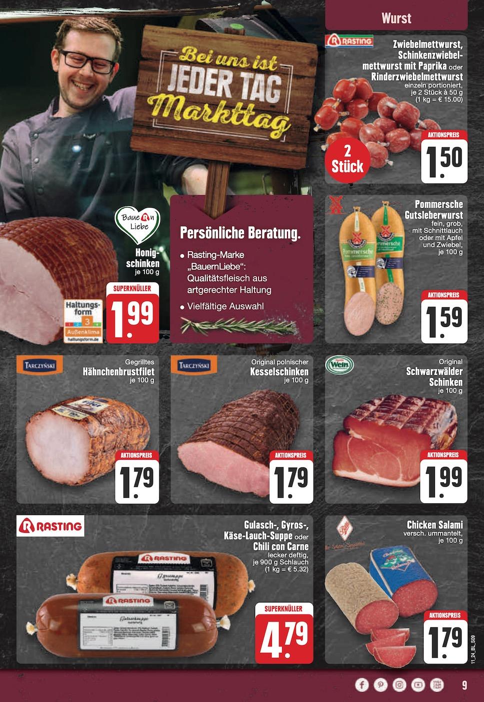 Edeka Prospekt ab Montag - Nordrhein - Westfalen Seite 9