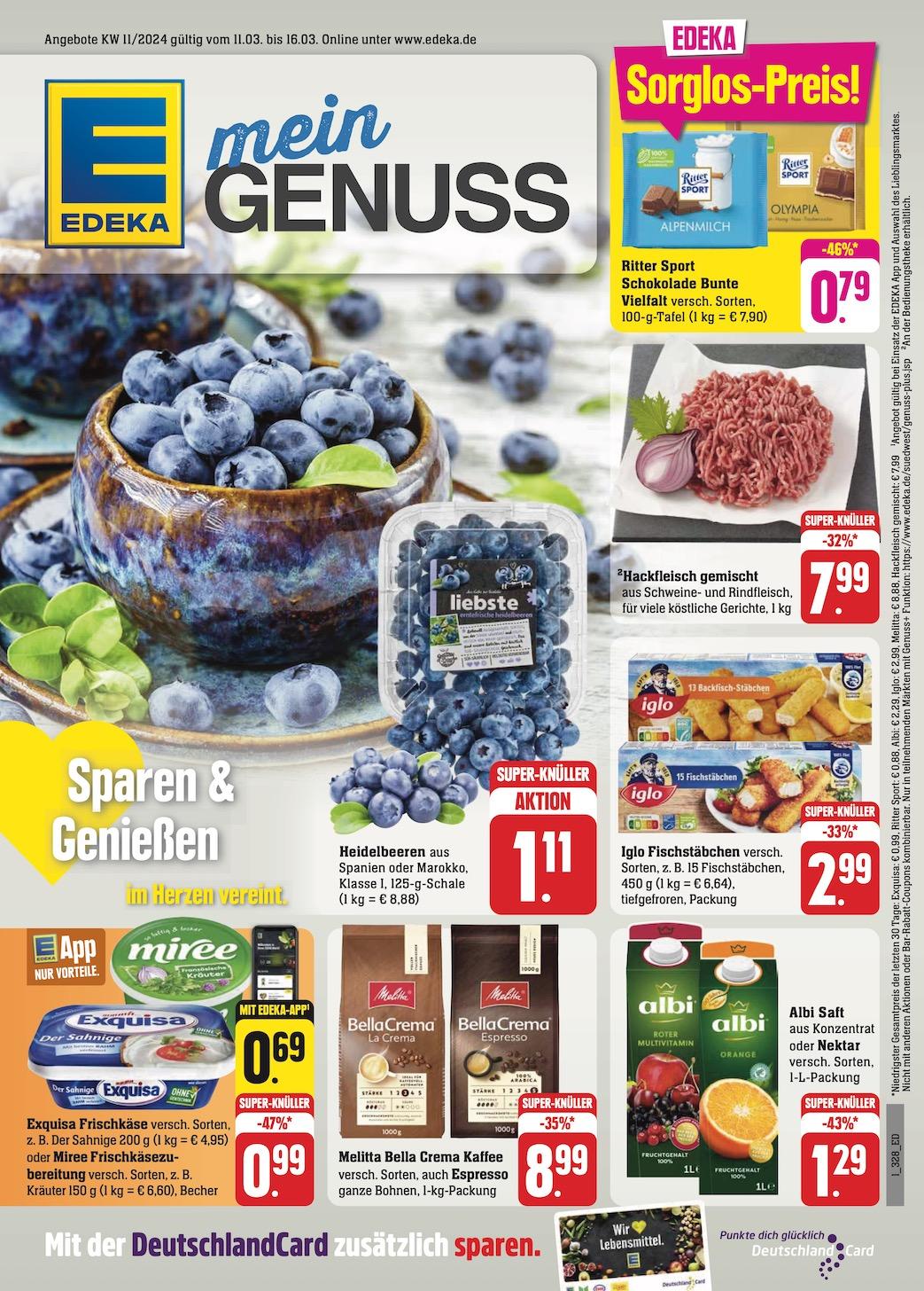 Edeka Prospekt ab Montag - Rheinland - Pfalz Seite 1