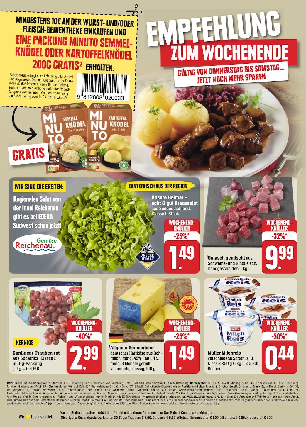 Edeka Prospekt ab Montag - Rheinland - Pfalz Seite 36