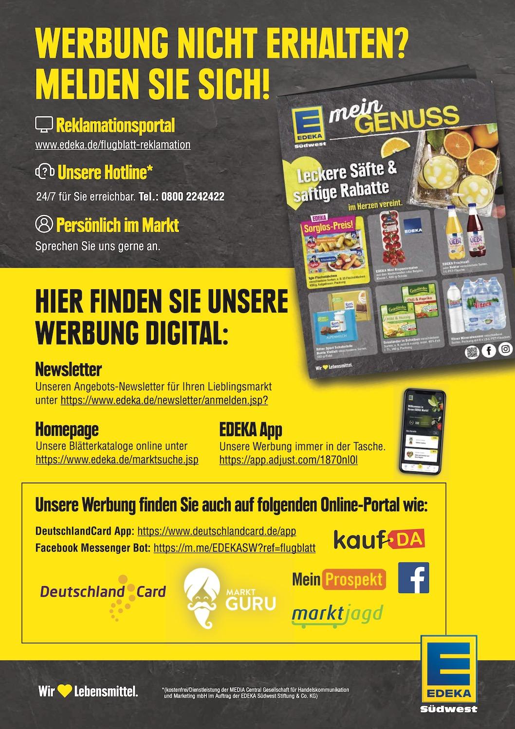 Edeka Prospekt ab Montag - Rheinland - Pfalz Seite 46