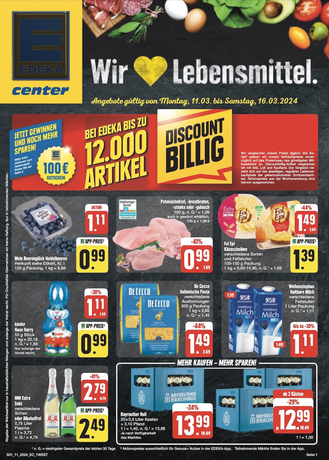 Edeka Prospekt ab Montag - Bayern Nord Seite 1