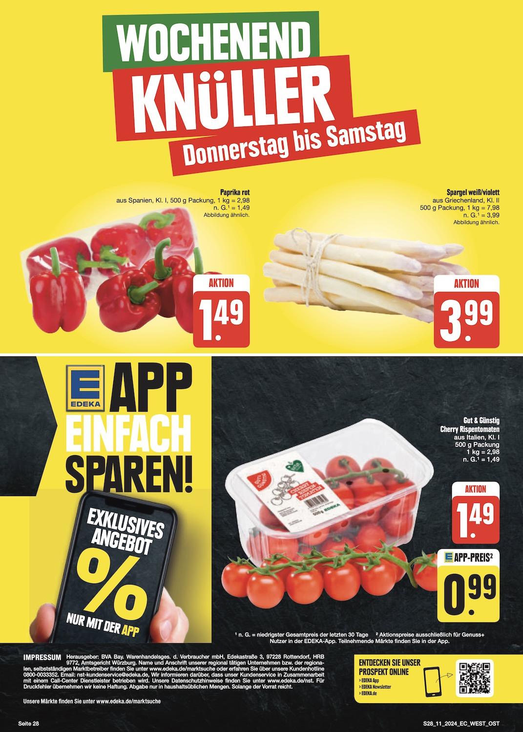 Edeka Prospekt ab Montag - Bayern Nord Seite 28